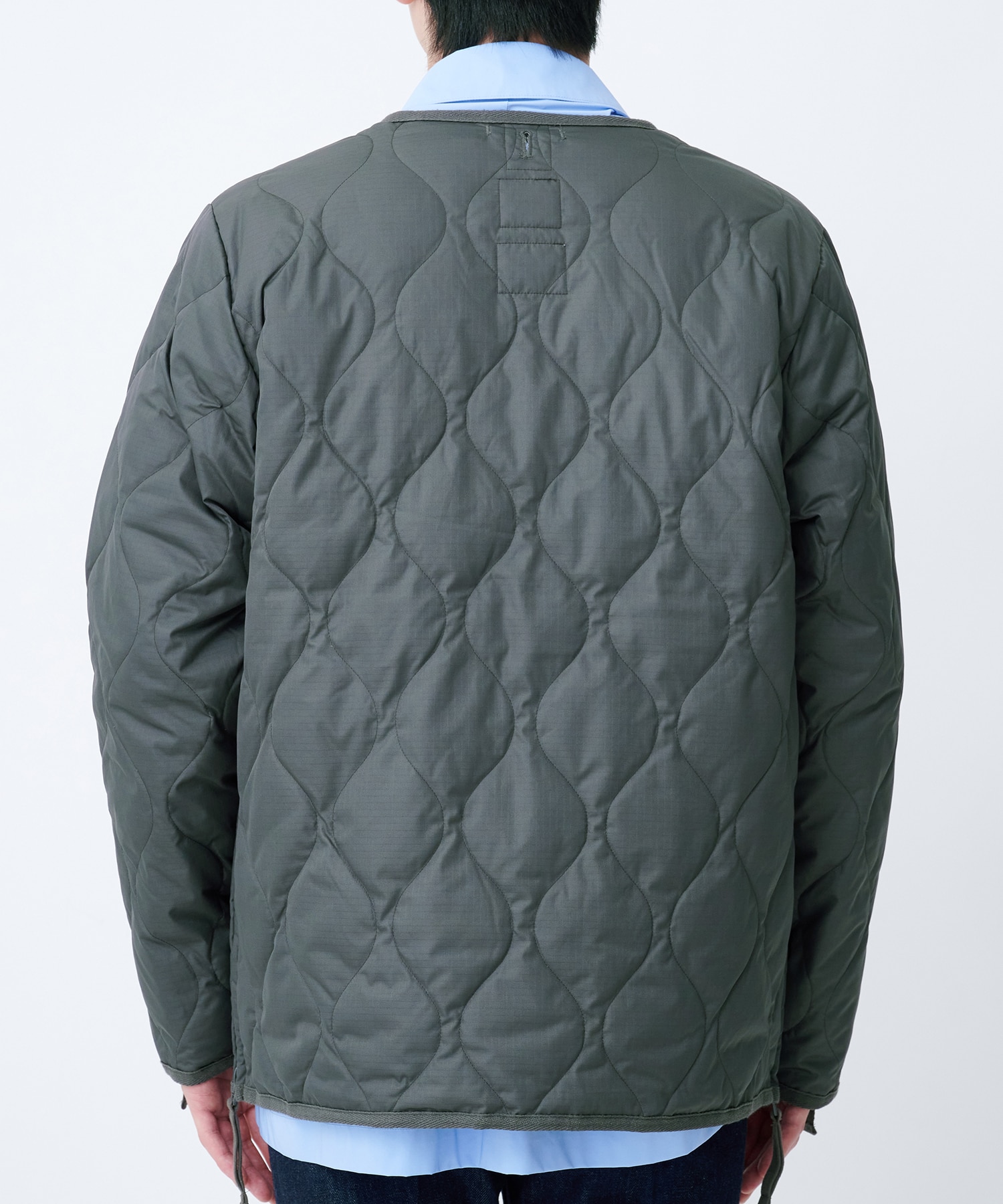 MILITARY W-ZIP V NECK DOWN JKT TAION/TAION EXTRA