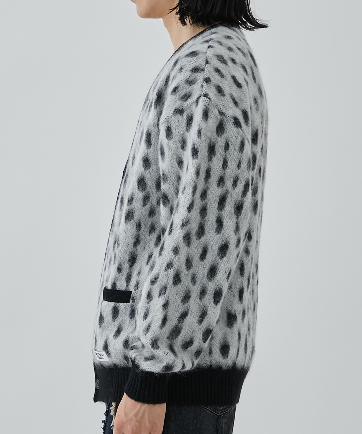 LEOPARD MOHAIR CARDIGAN WACKO MARIA