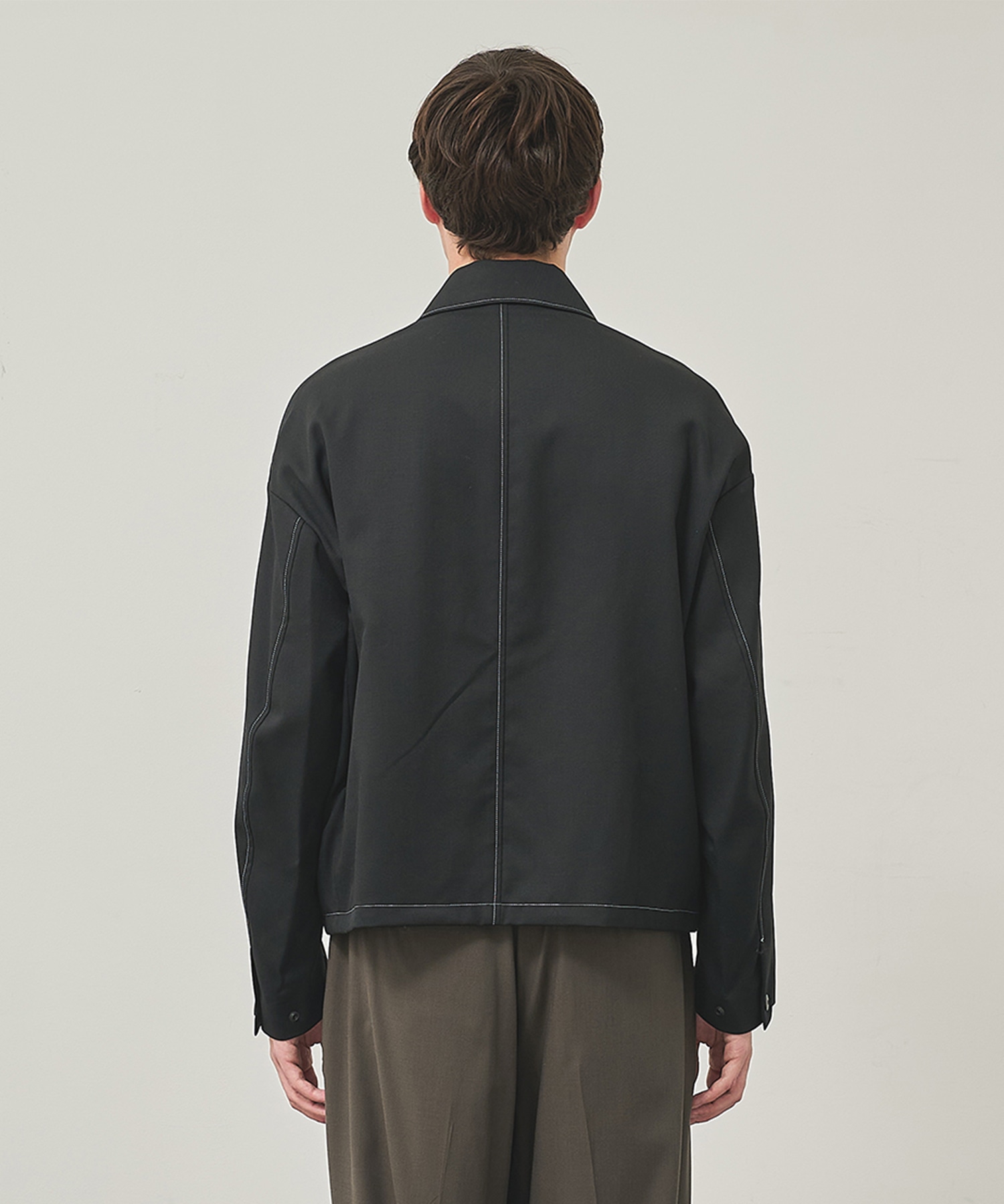 NO SEASON WASHABLEWOOL BLOUSON			 STUDIOUS