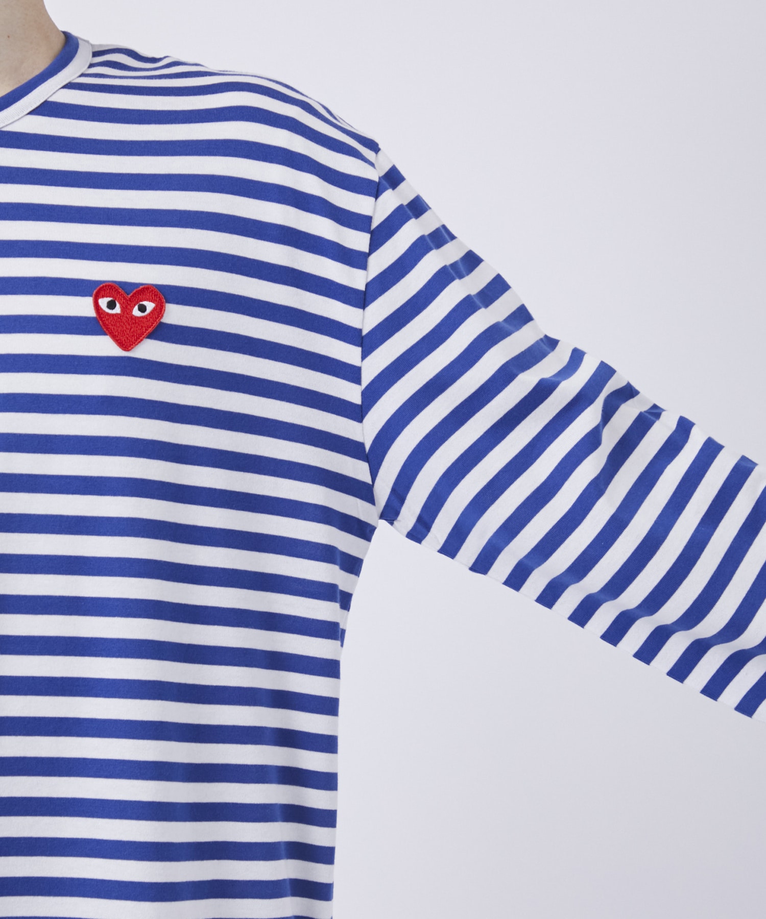 AX-T164-051 Unisex Border Long Sleeve T-Shirt PLAY COMME des GARCONS