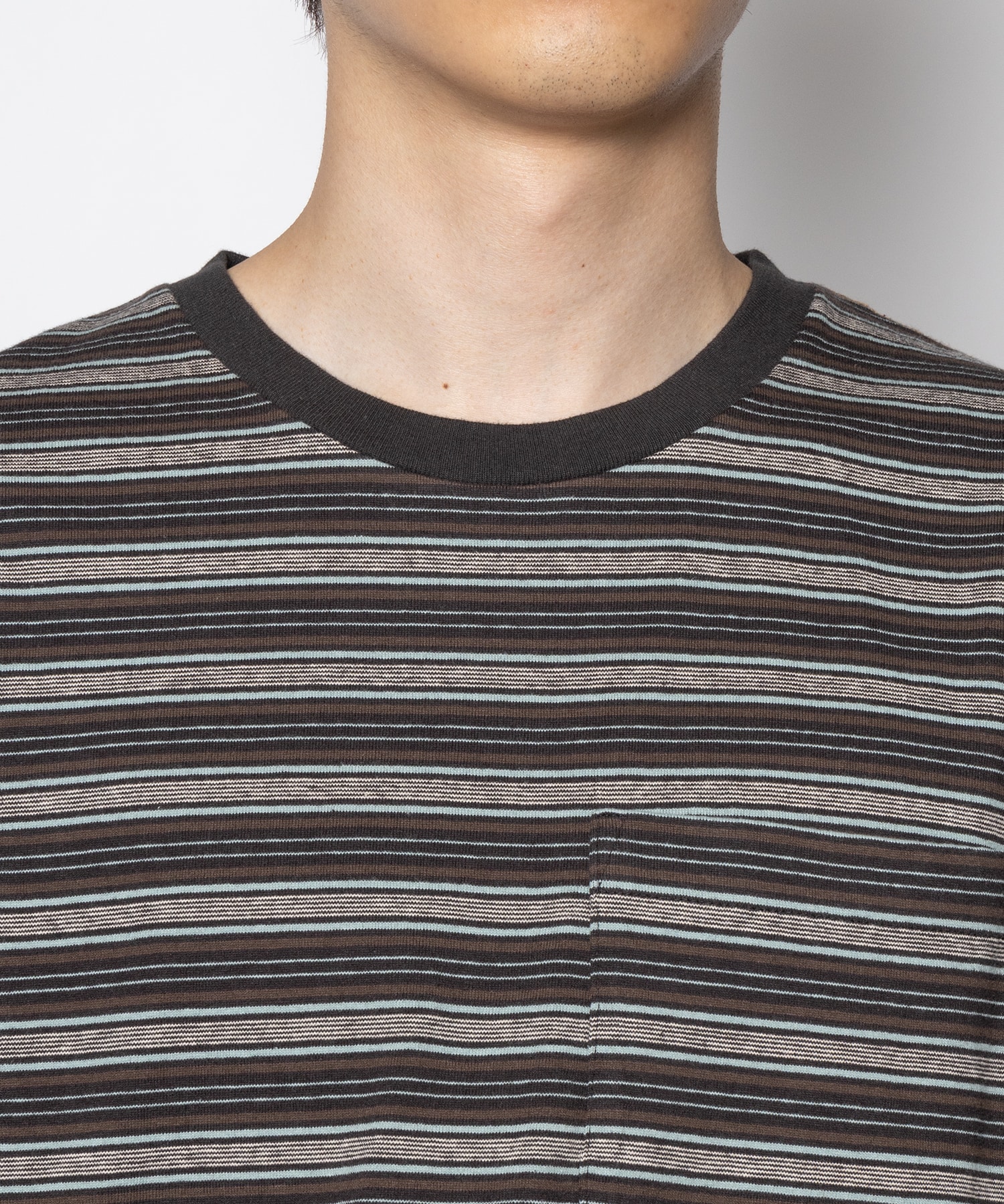 STRIPE LONG SLEEVE TEE SUGARHILL