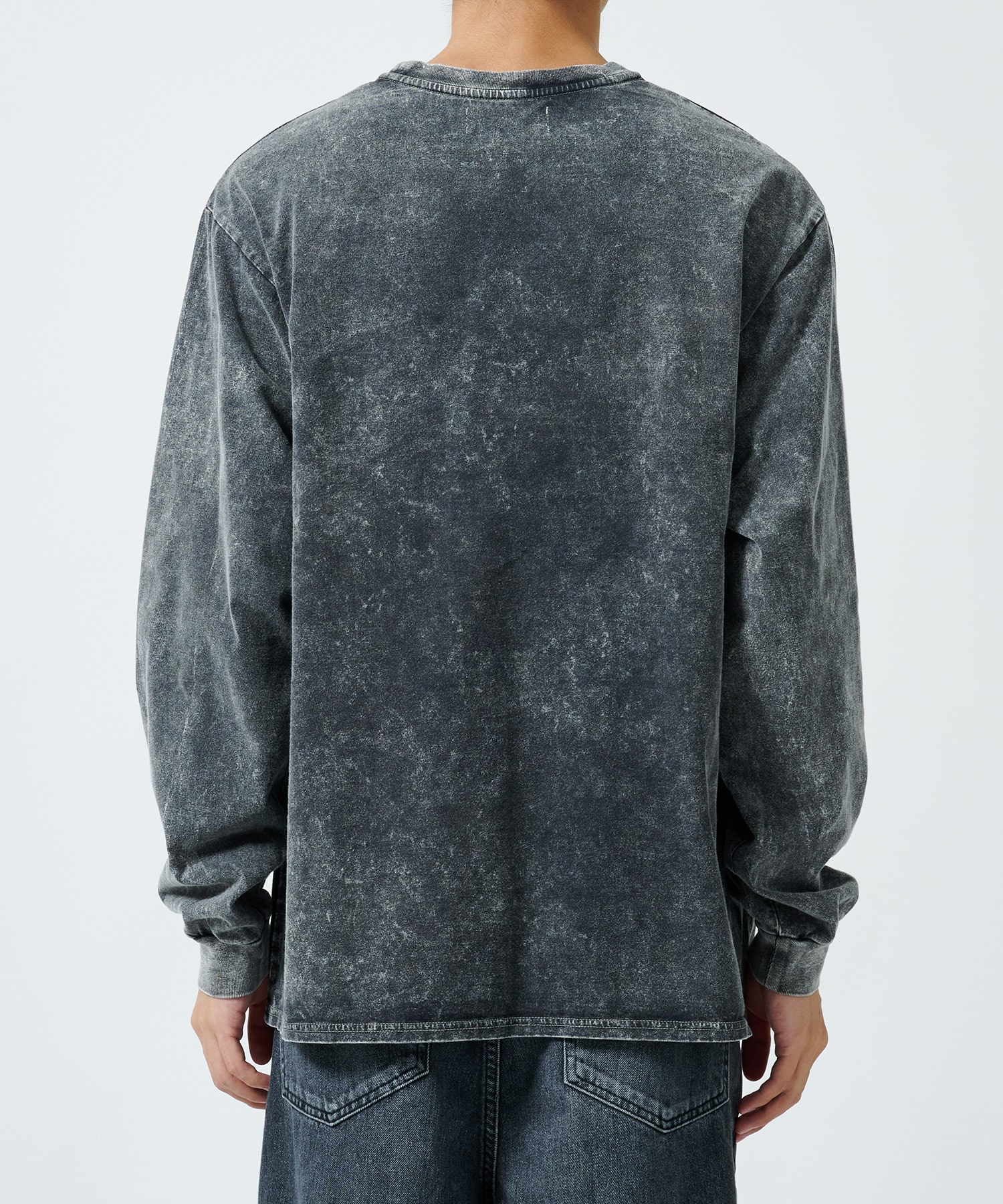 CREW NECK TEE L/S BLEACHED MARKAWARE/marka