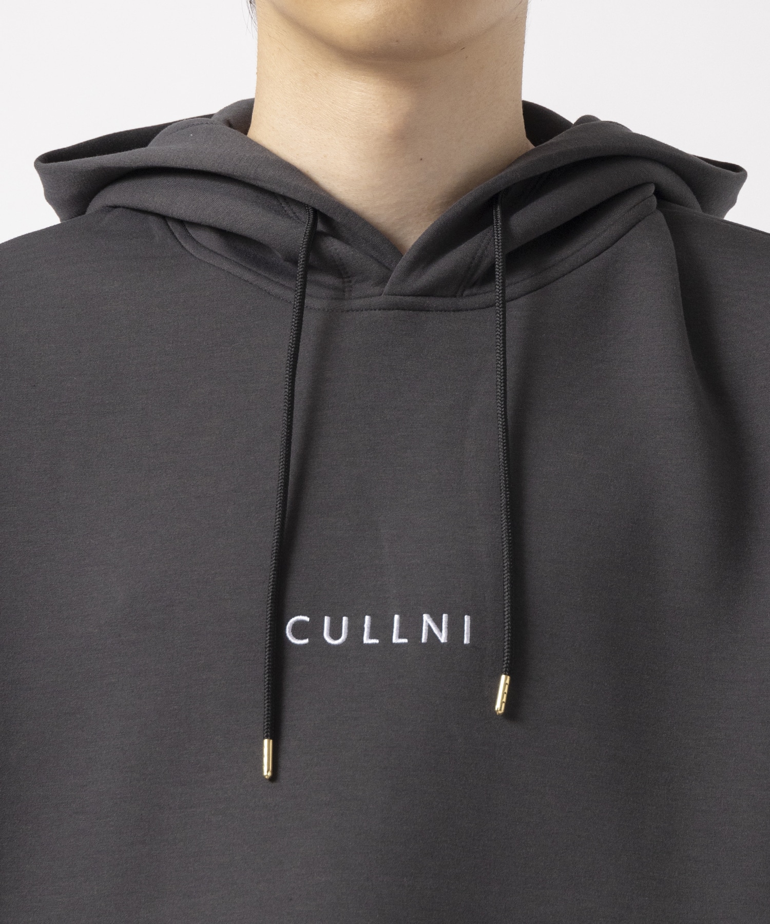 CULLNI Logo Embroidery Double Knit Hoodie CULLNI