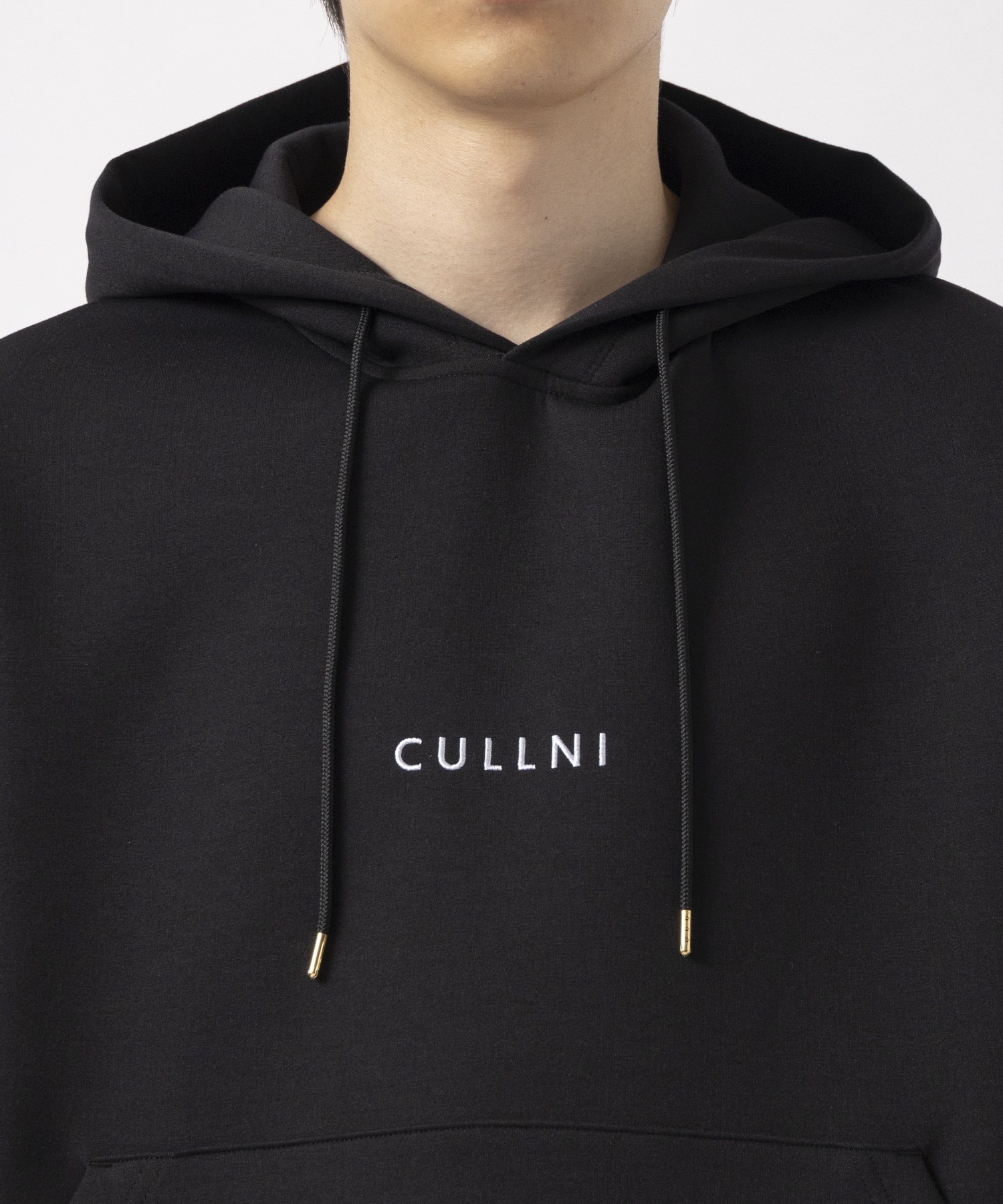 CULLNI Logo Embroidery Double Knit Hoodie CULLNI