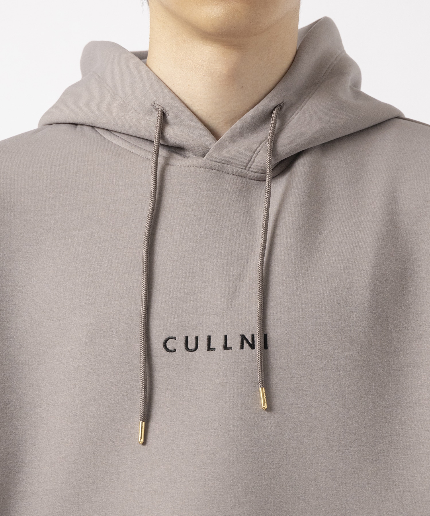 CULLNI Logo Embroidery Double Knit Hoodie CULLNI