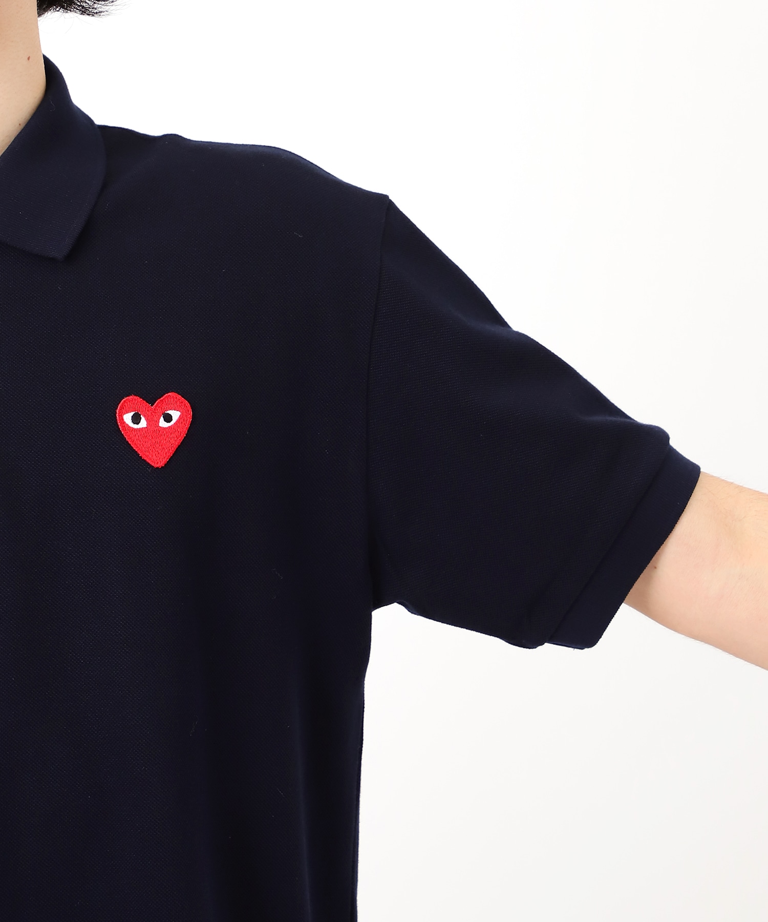 AX-T006-051 Unisex Polo  Black PLAY COMME des GARCONS