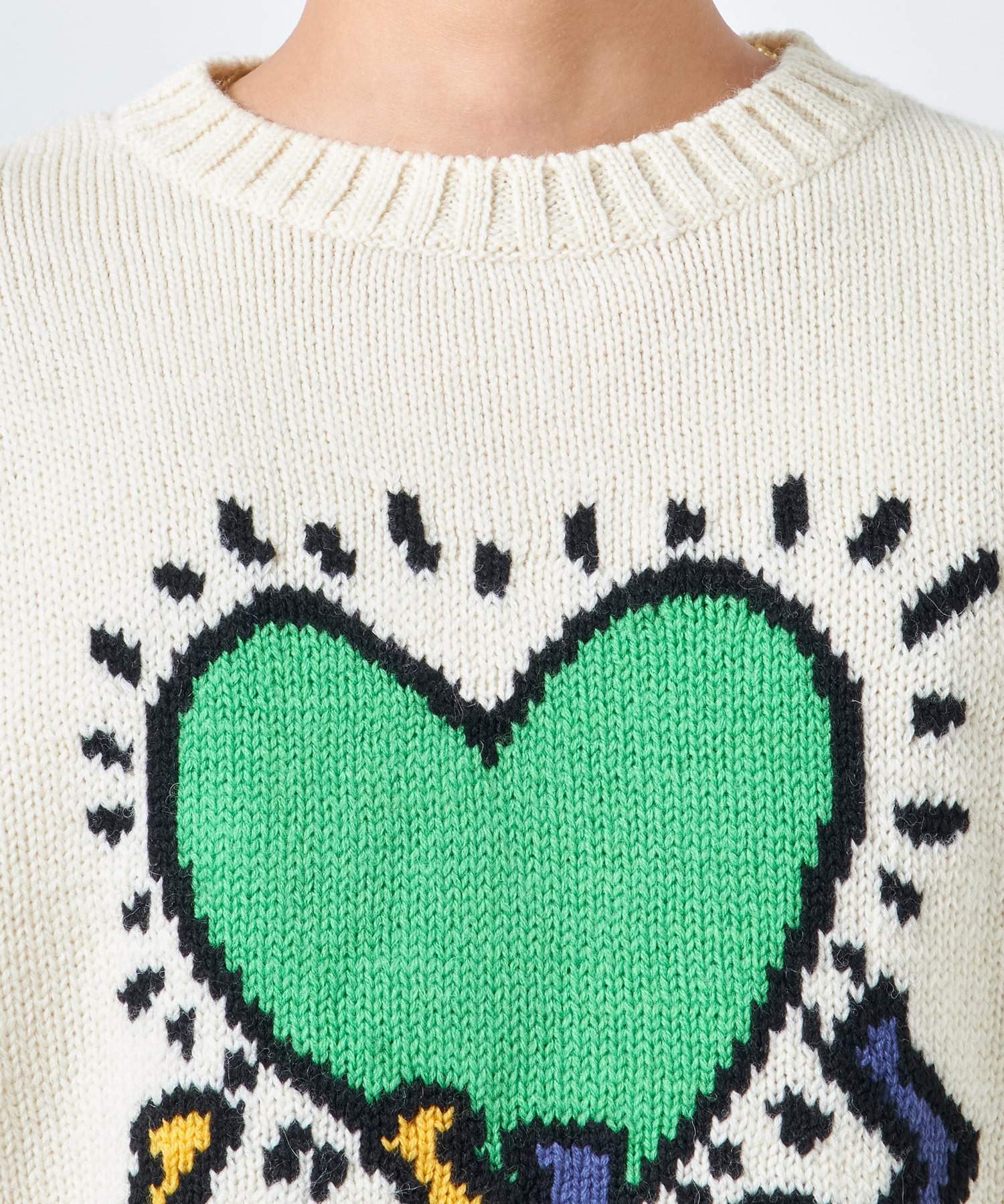 KEITH HARING / CREW NECK SWEATER ( TYPE-2 ) WACKO MARIA