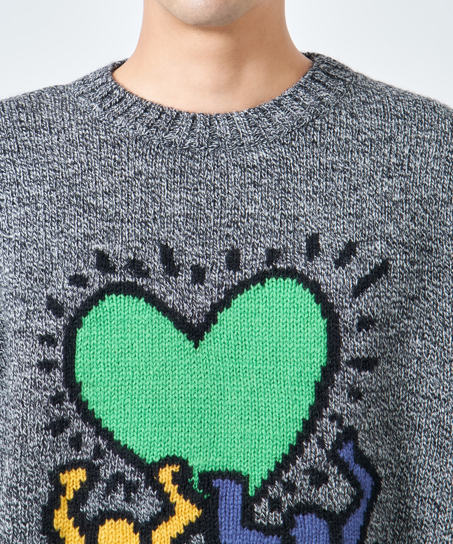 KEITH HARING / CREW NECK SWEATER ( TYPE-2 ) WACKO MARIA