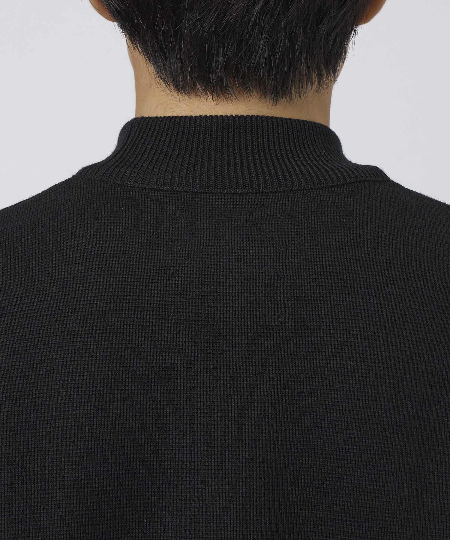 WOOL MILANO RIB MOCK NECK KNIT STUDIOUS