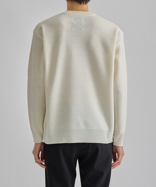 ×UT WOOL MILANO RIB CREW NECK KNIT STUDIOUS