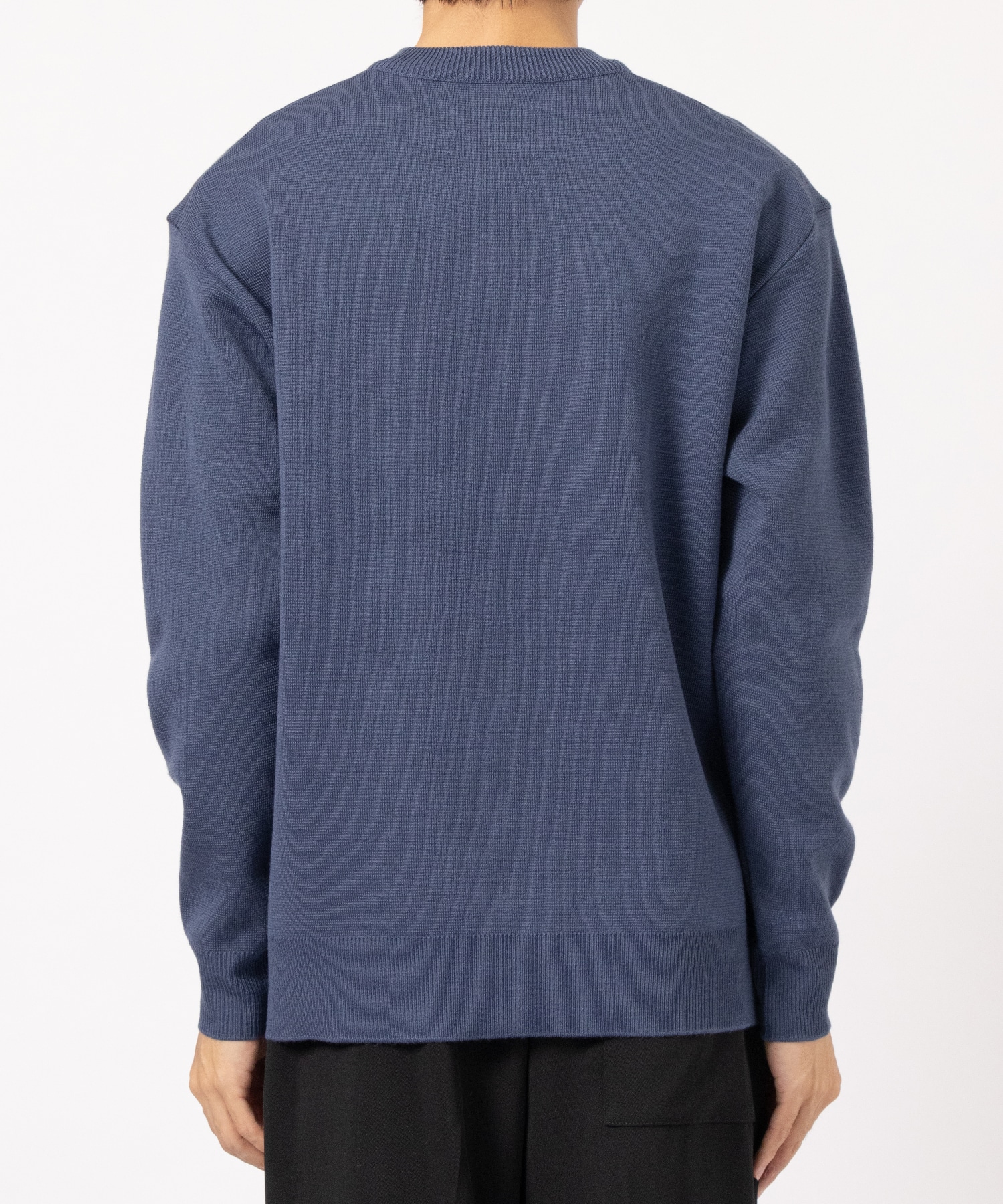 ×UT WOOL MILANO RIB CREW NECK KNIT STUDIOUS