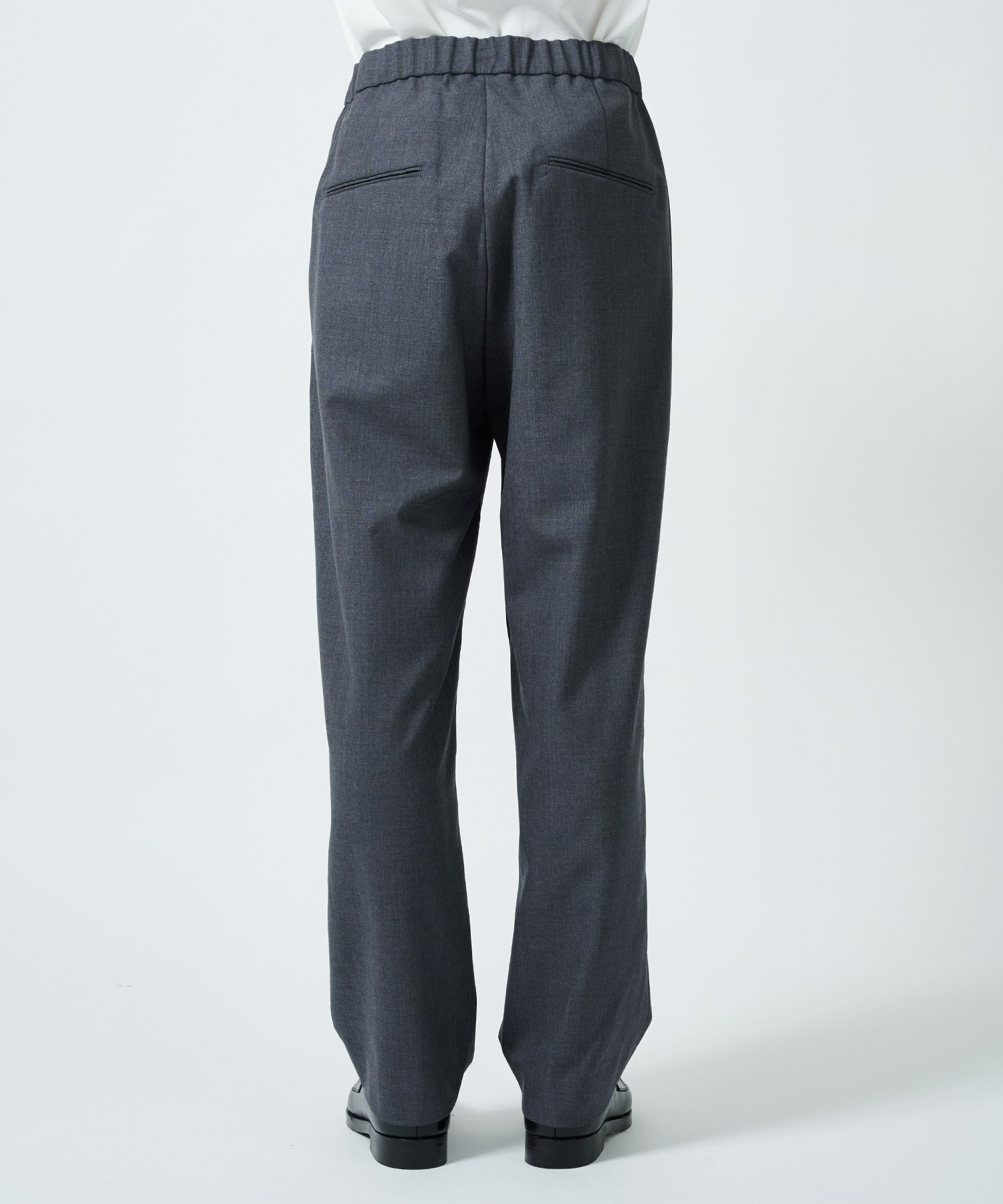 WOOL TROPICAL TAPERED EASY PANTS ATON