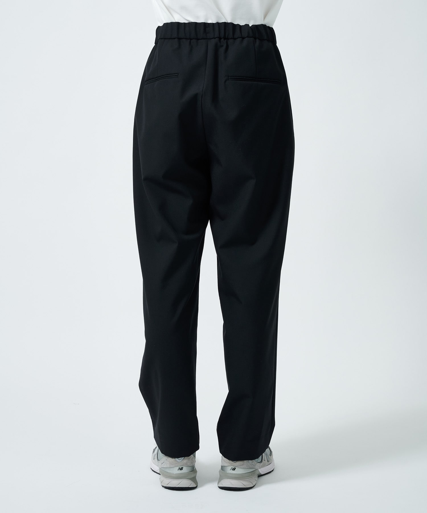 WOOL TROPICAL TAPERED EASY PANTS ATON