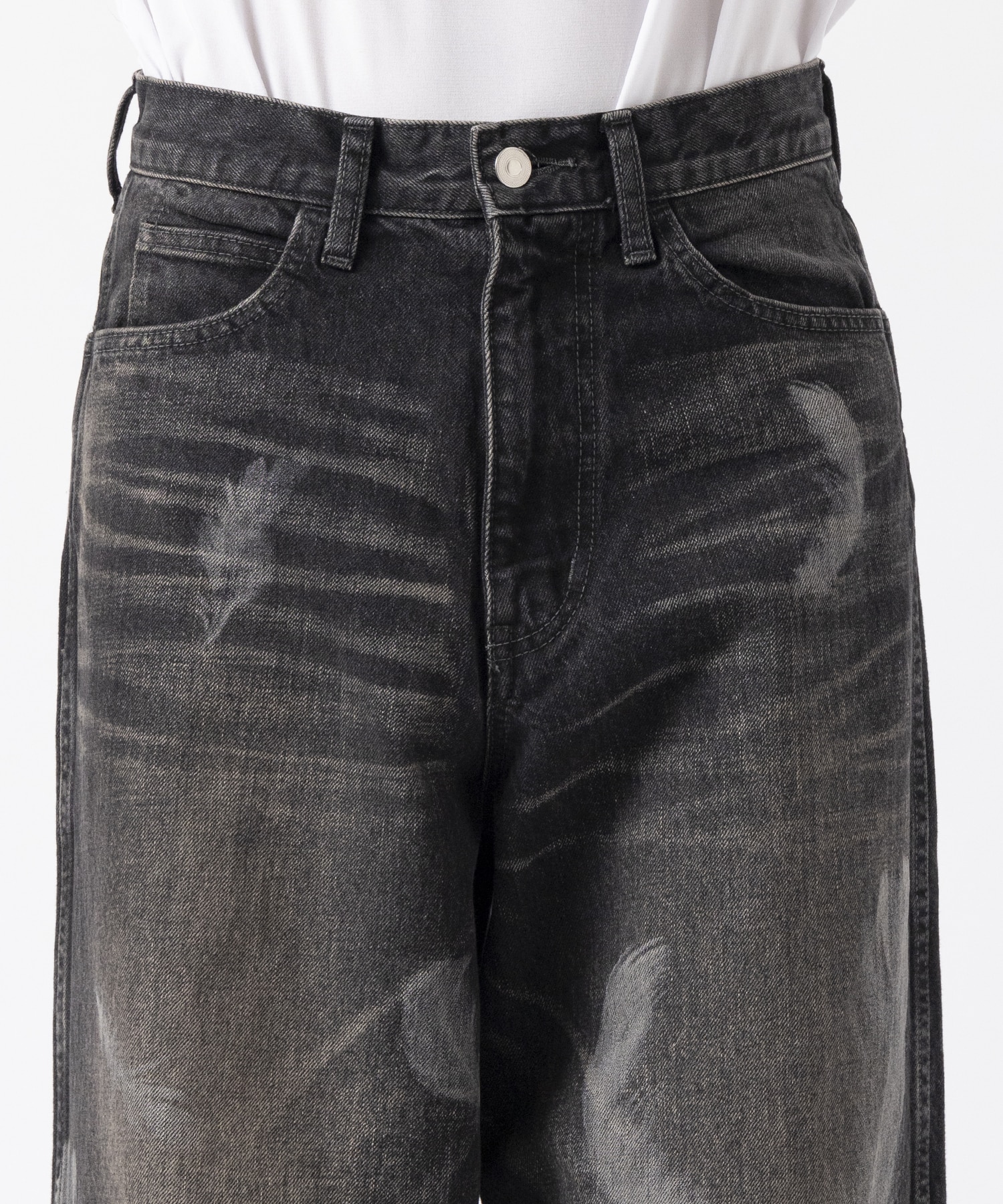 MASU BOYS FEATHER BAGGY JEANS MASU