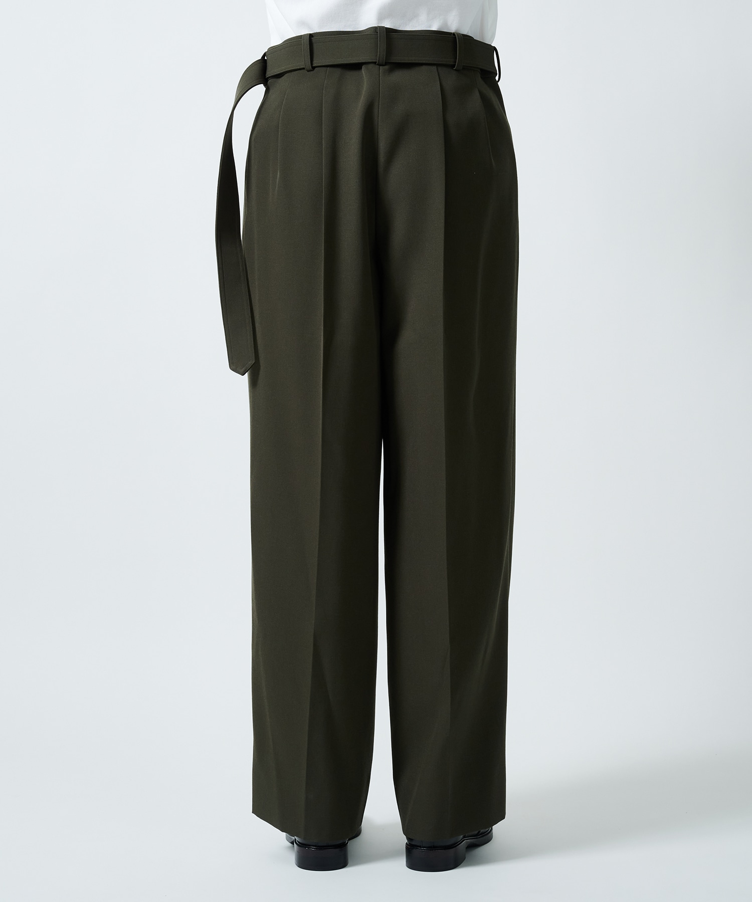 RERACS BELTED TUCK SLACKS THE RERACS