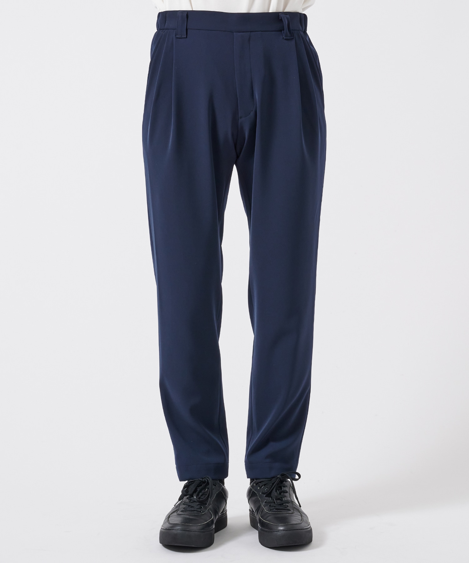 DOUBLE CLOTH TWO TUCK SLACKS STUDIOUS