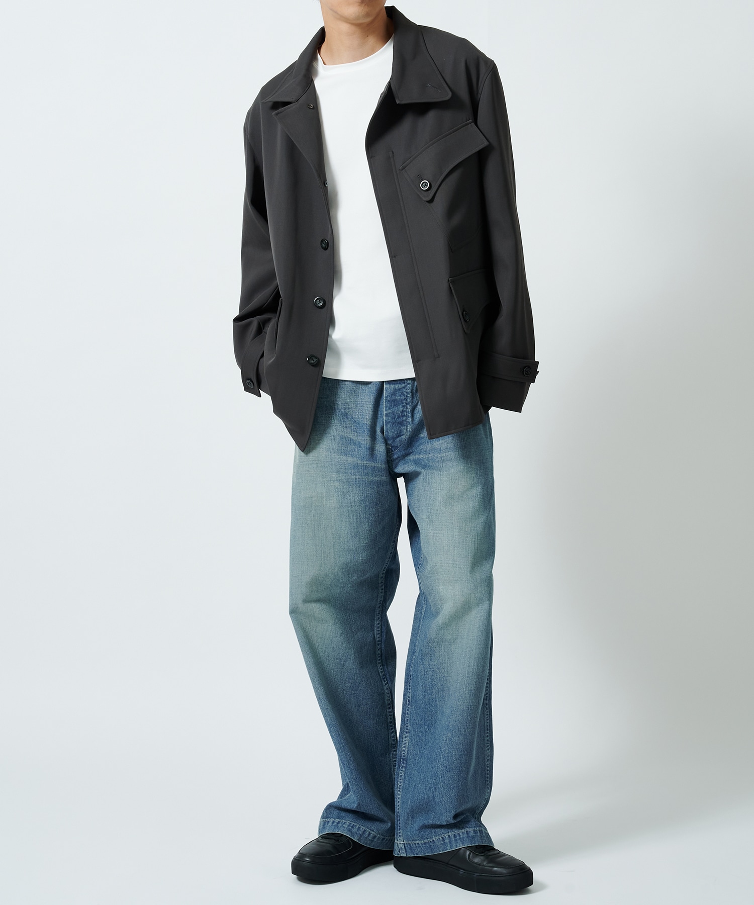 Curve Stand Collar Blouson UJOH HOMME