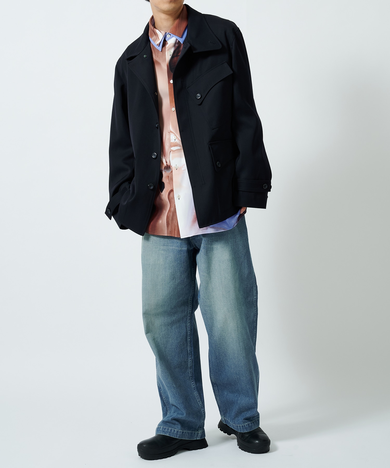 Curve Stand Collar Blouson UJOH HOMME