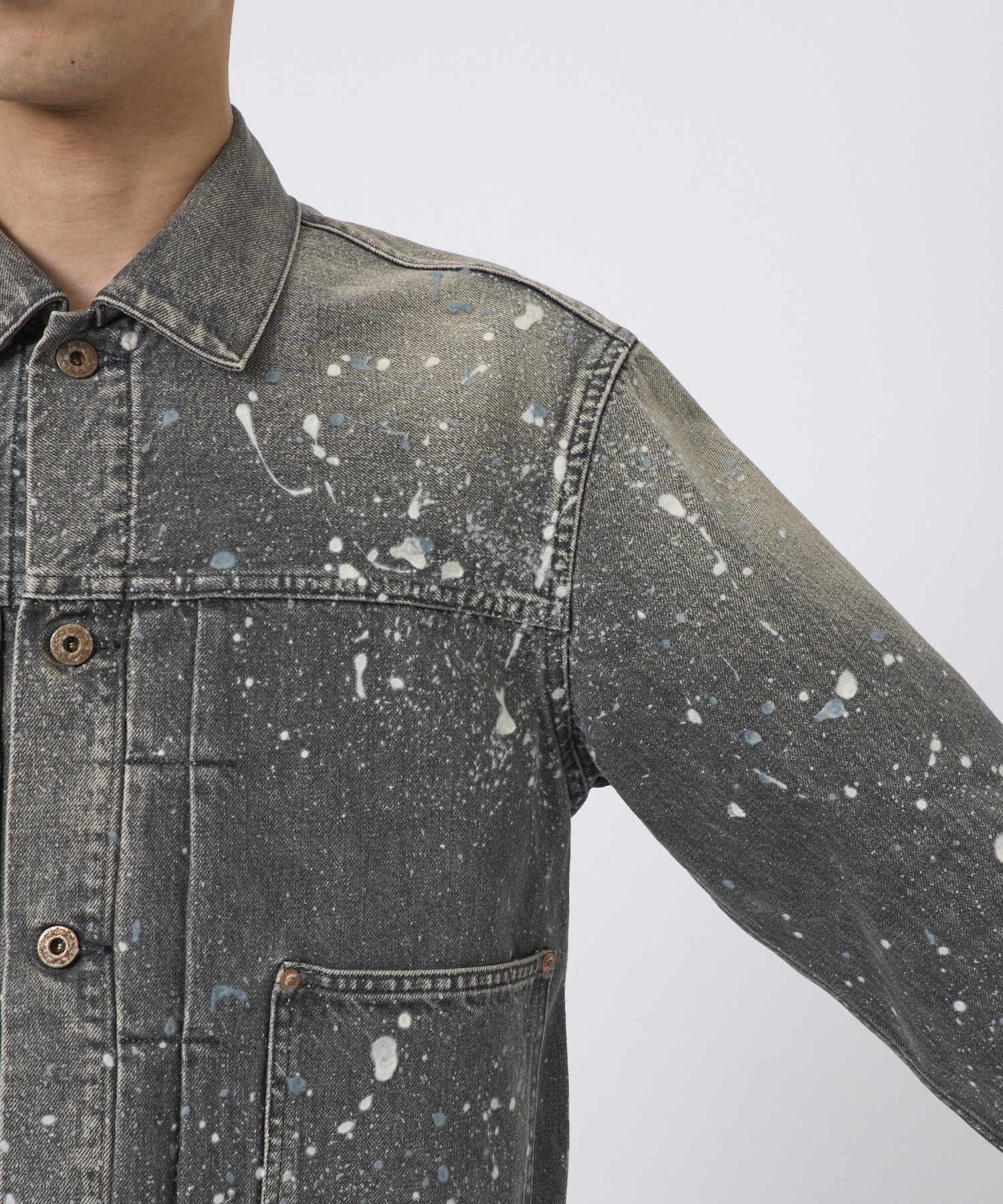 MOLDED DENIM JACKET SUGARHILL