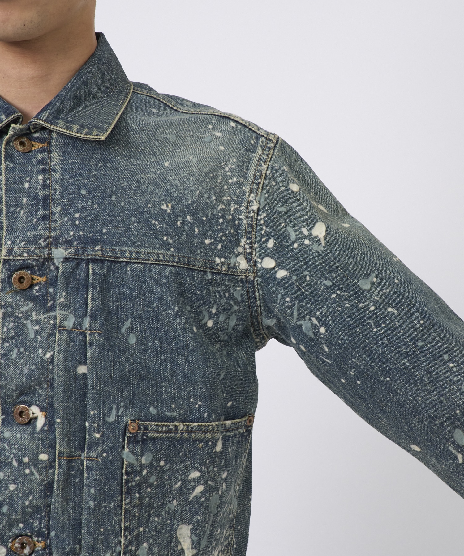 MOLDED DENIM JACKET SUGARHILL