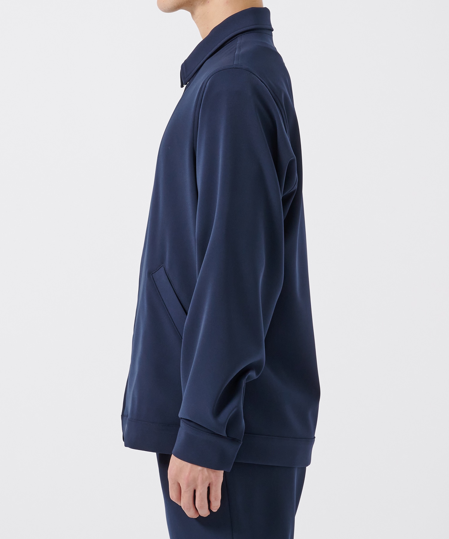 DOUBLE CLOTH ZIP BLOUSON STUDIOUS