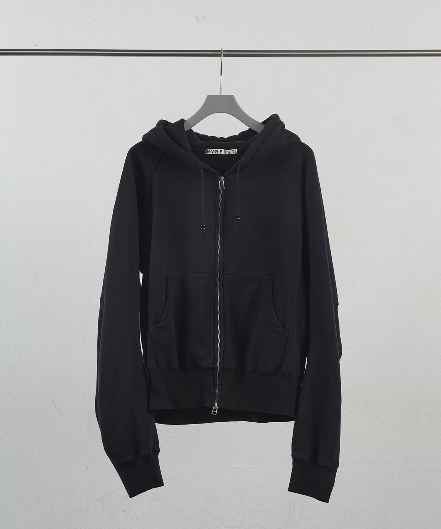 PANELLED ZIP UP HOODIE NVRFRGT