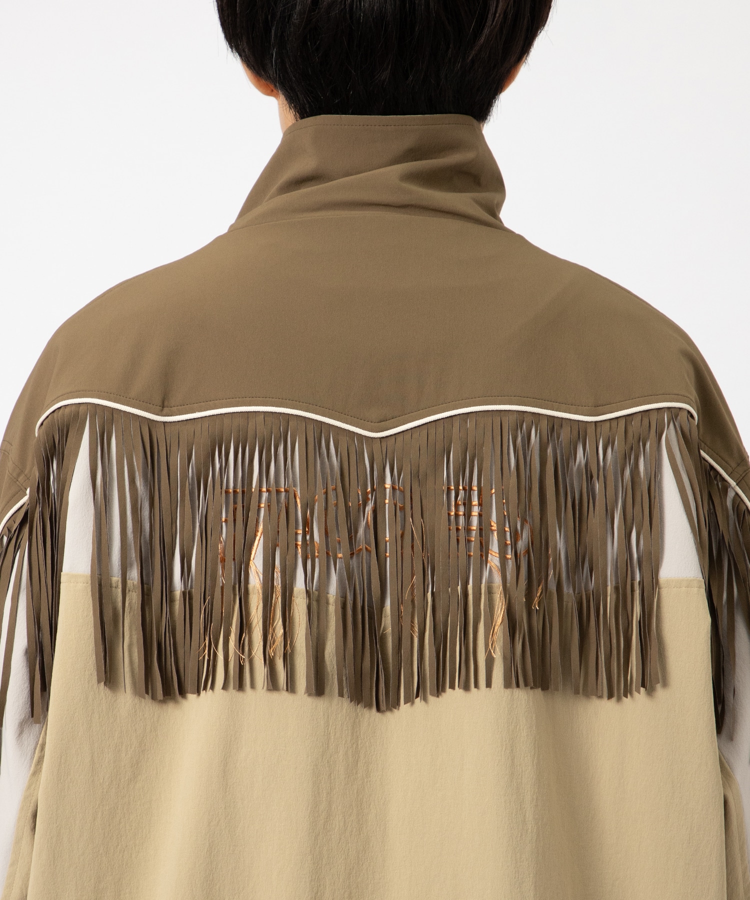 NYLON WESTERN FRINGE BLOUSON FACCIES