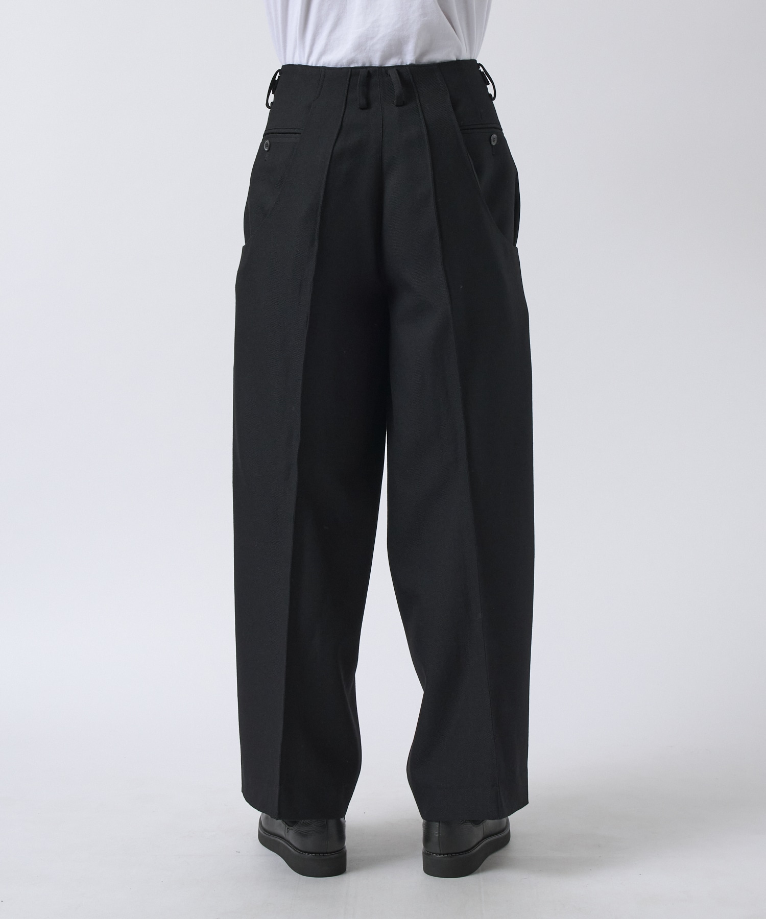 S-CURVED WIDE LEG UTILITY TROUSERS NVRFRGT