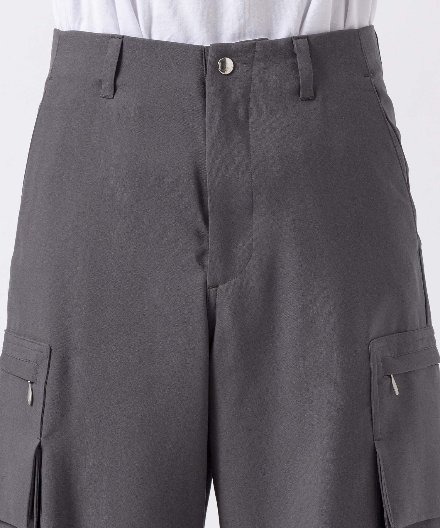 Water-repellent Wool Cargo Trousers MATSUFUJI