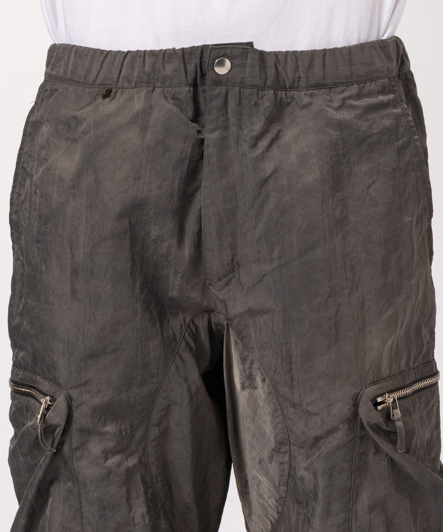 GARMENT DYED NYLON  CARGO TROUSERS NULABEL CM1YOK42