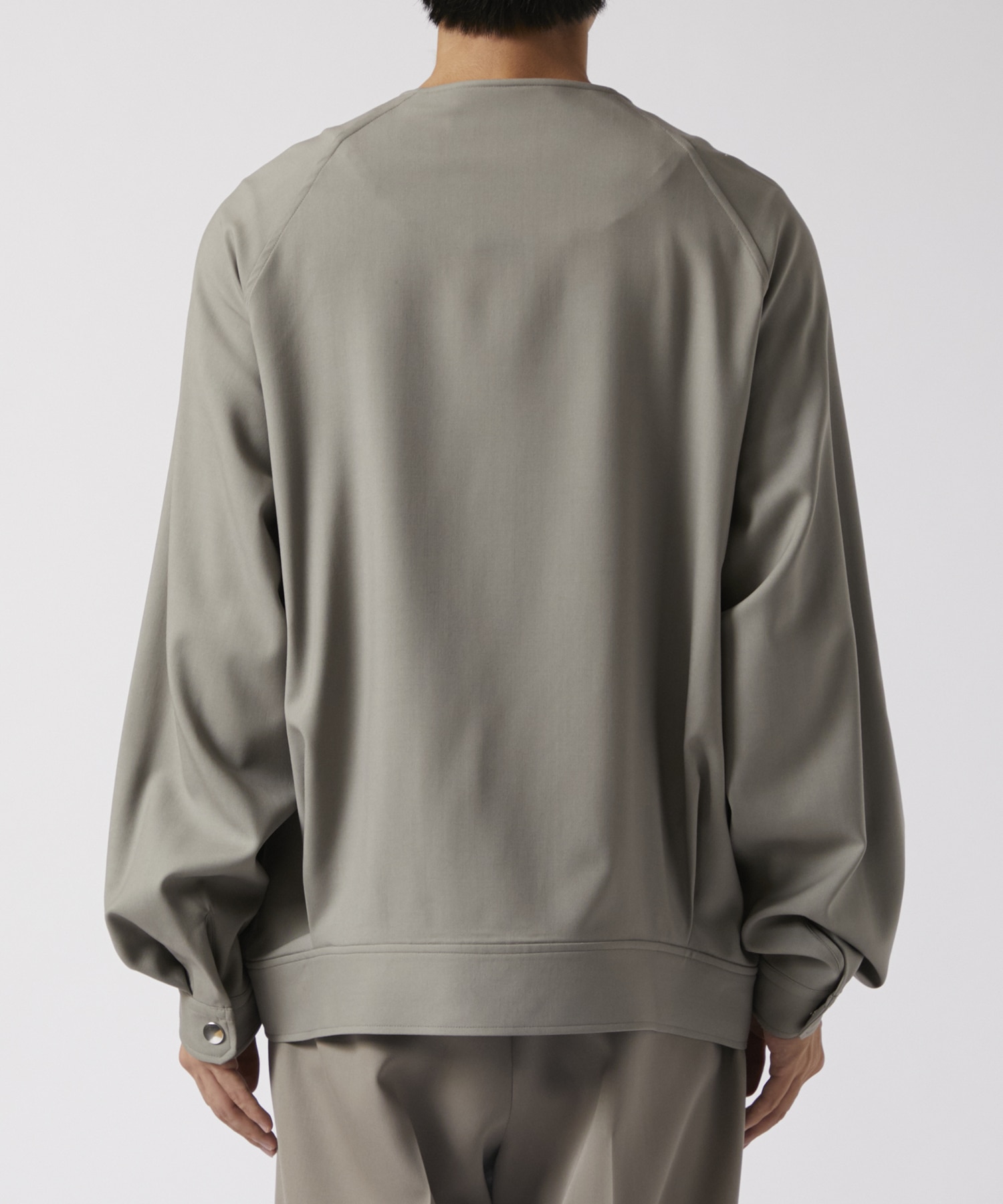 RERACS COLLARLESS RAGLAN BLOUSON THE RERACS