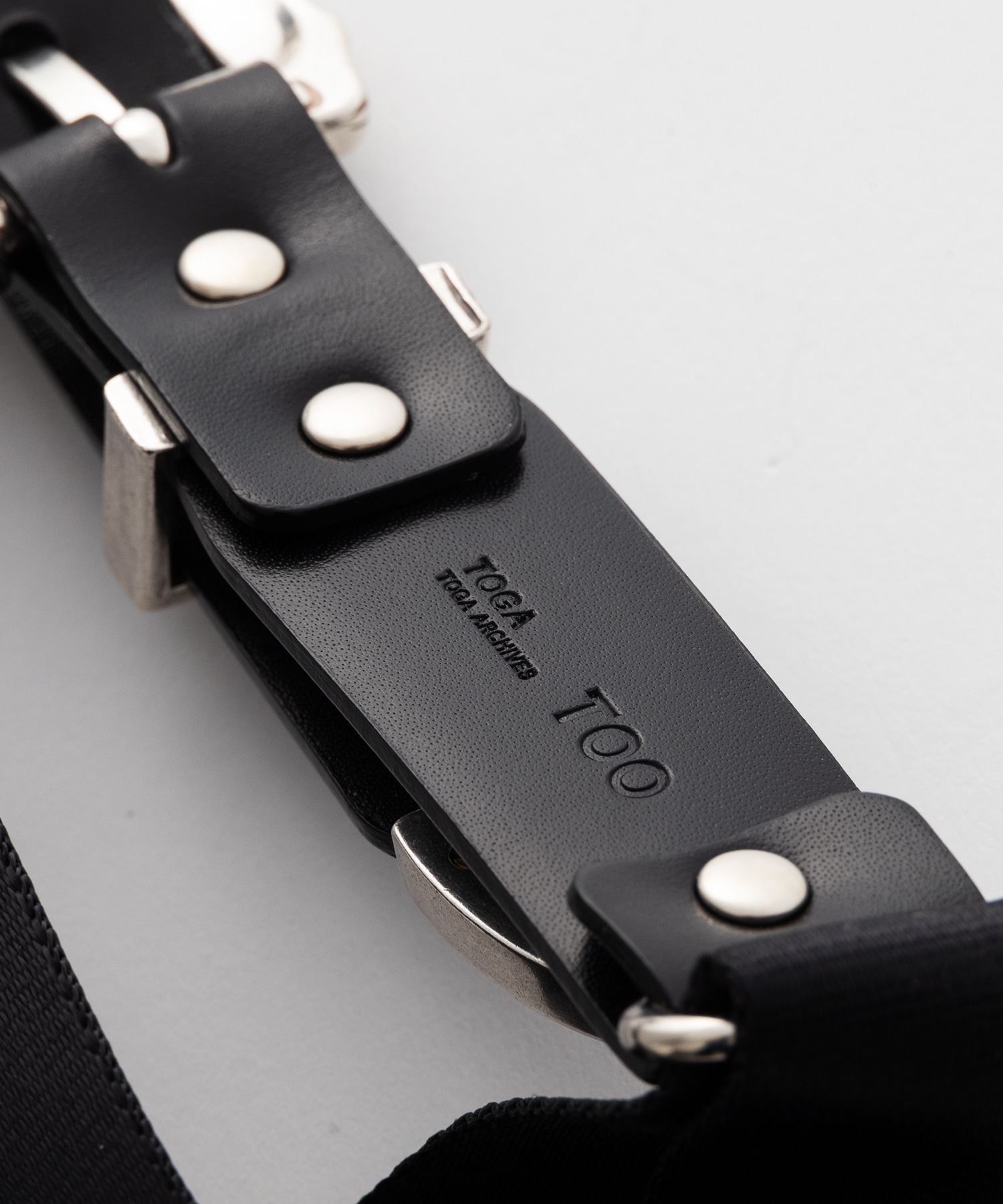 Double buckle nylon belt TOGA VIRILIS