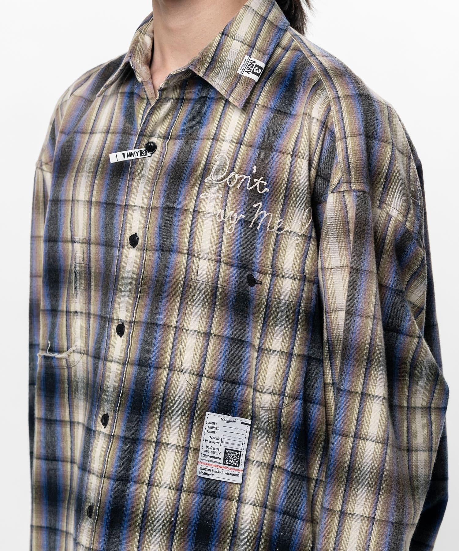 VINTAGE LIKE CHECK L/S SHIRTS Maison MIHARA YASUHIRO