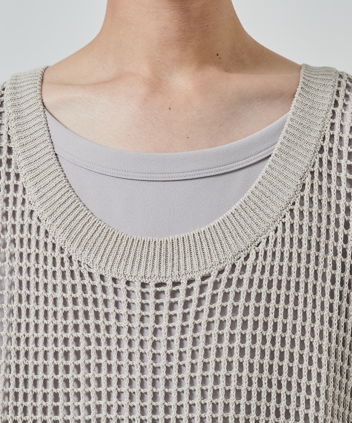 MESH LAYERED TANK TOP SHAREEF
