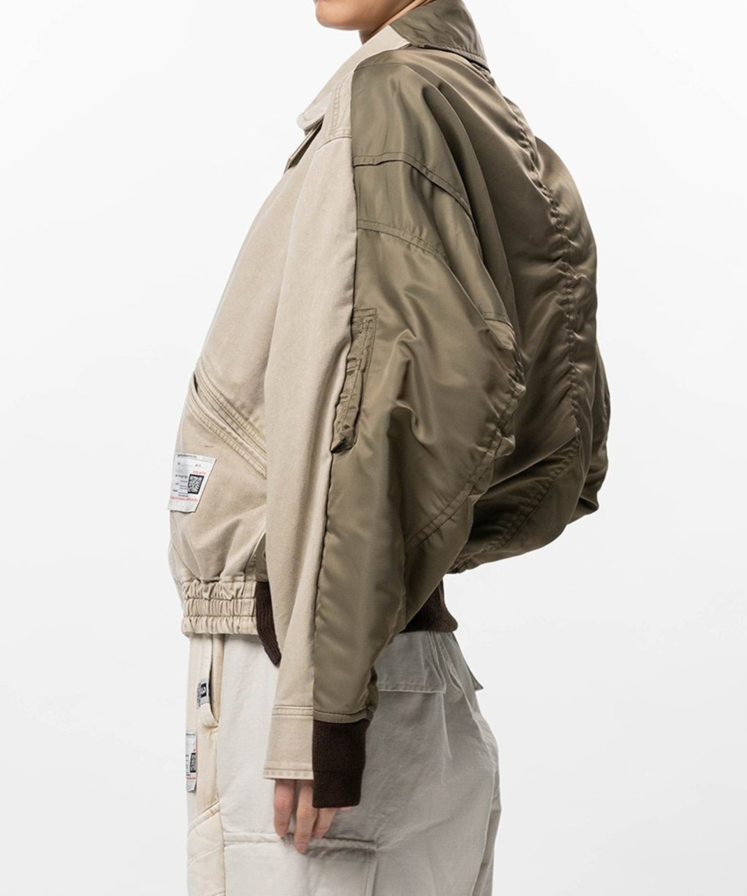 COMBINED ZIP UP BLOUSON×MA-1 Maison MIHARA YASUHIRO