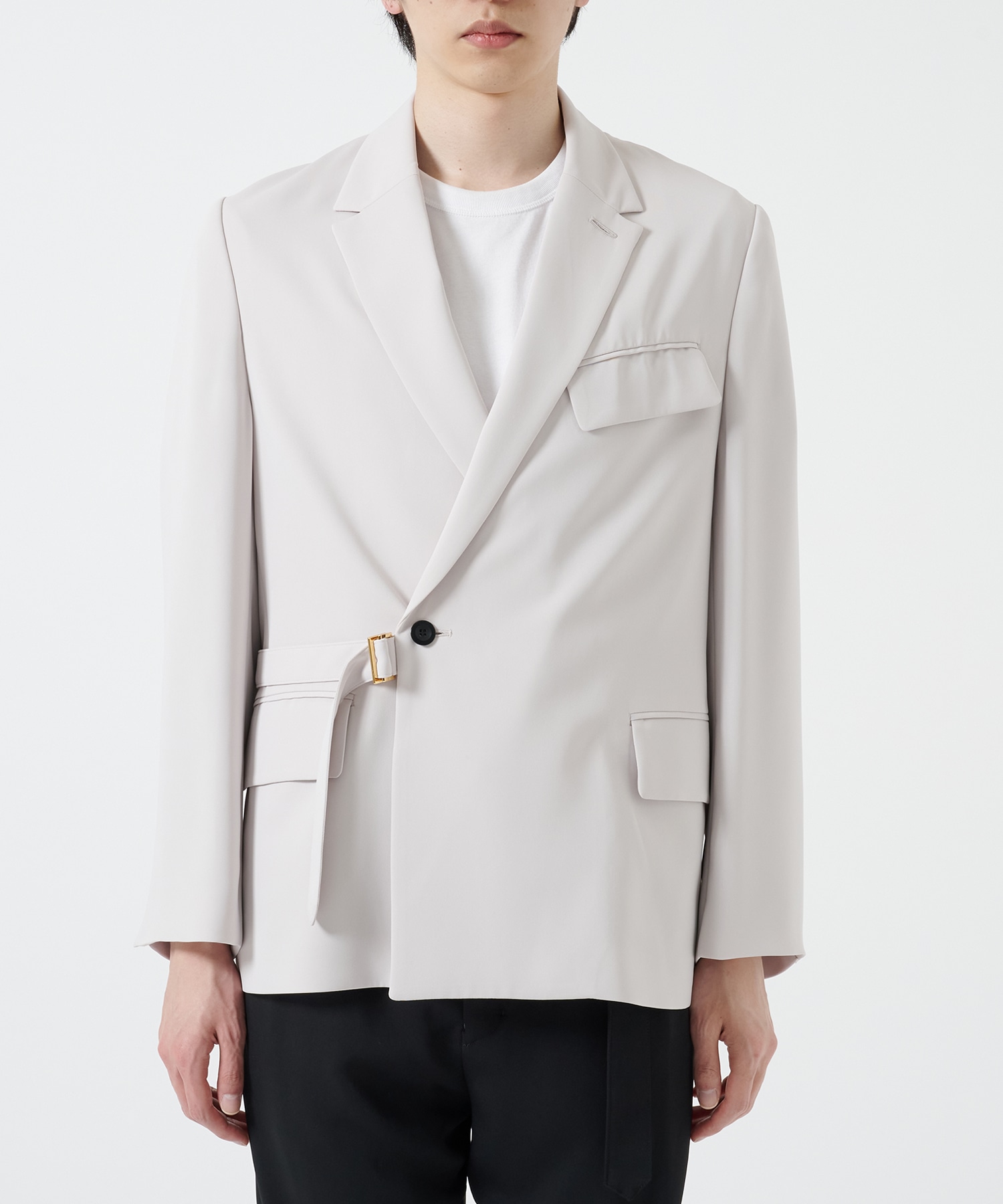 Double Satin Tailored Tie Locken Jacket CULLNI