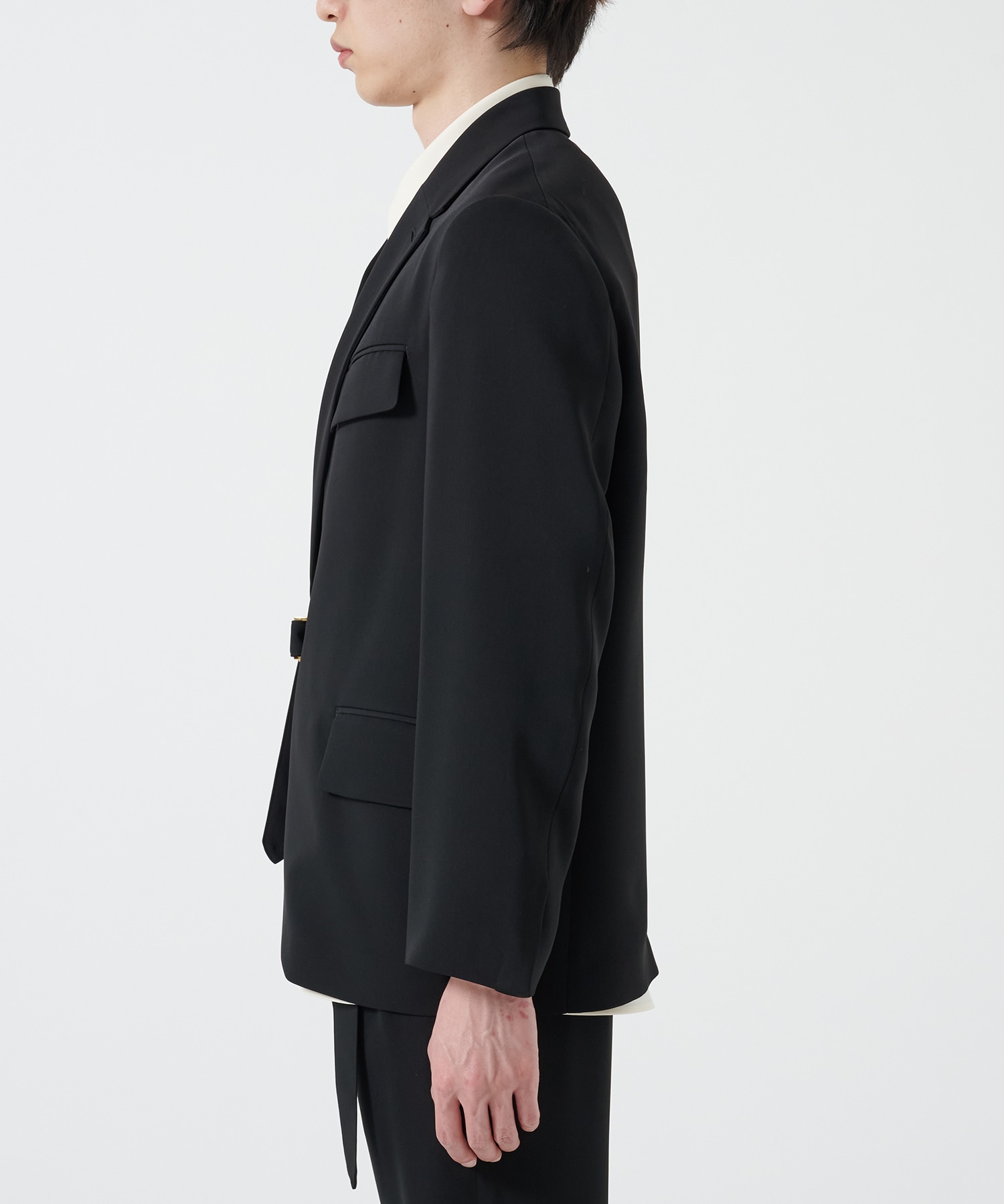 Double Satin Tailored Tie Locken Jacket CULLNI