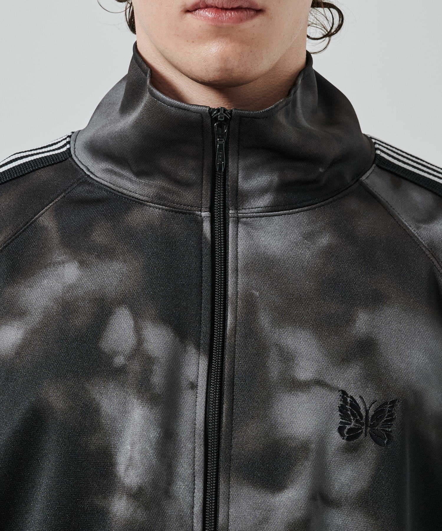 別注〉Track Jacket - Poly Smooth - Printed Tie Dye | NEEDLES