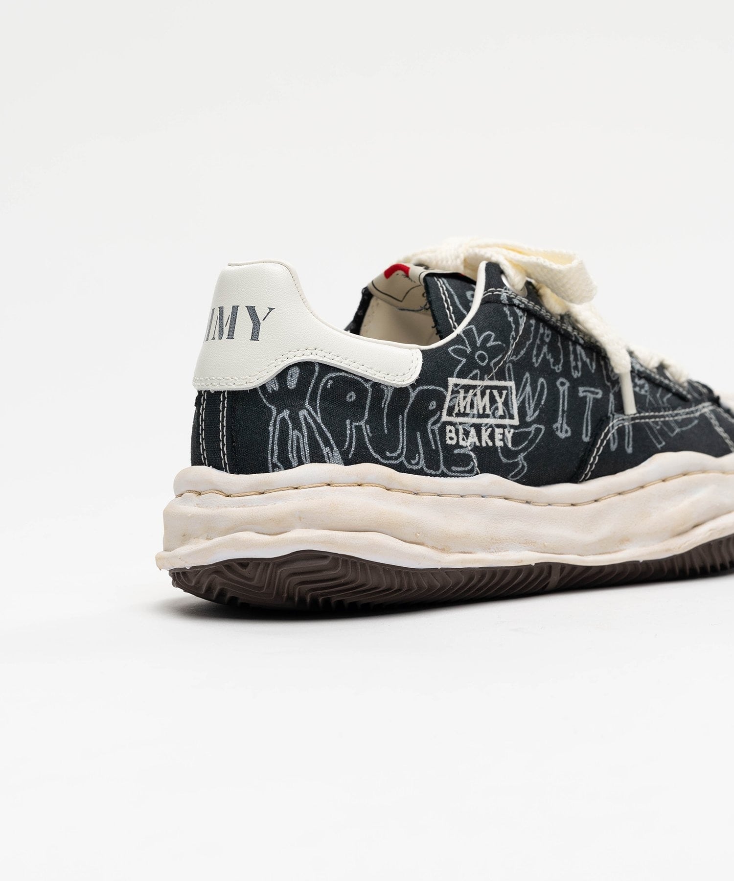 BLAKEY / original sole graffiti printed canvas Low -Top Maison MIHARA YASUHIRO