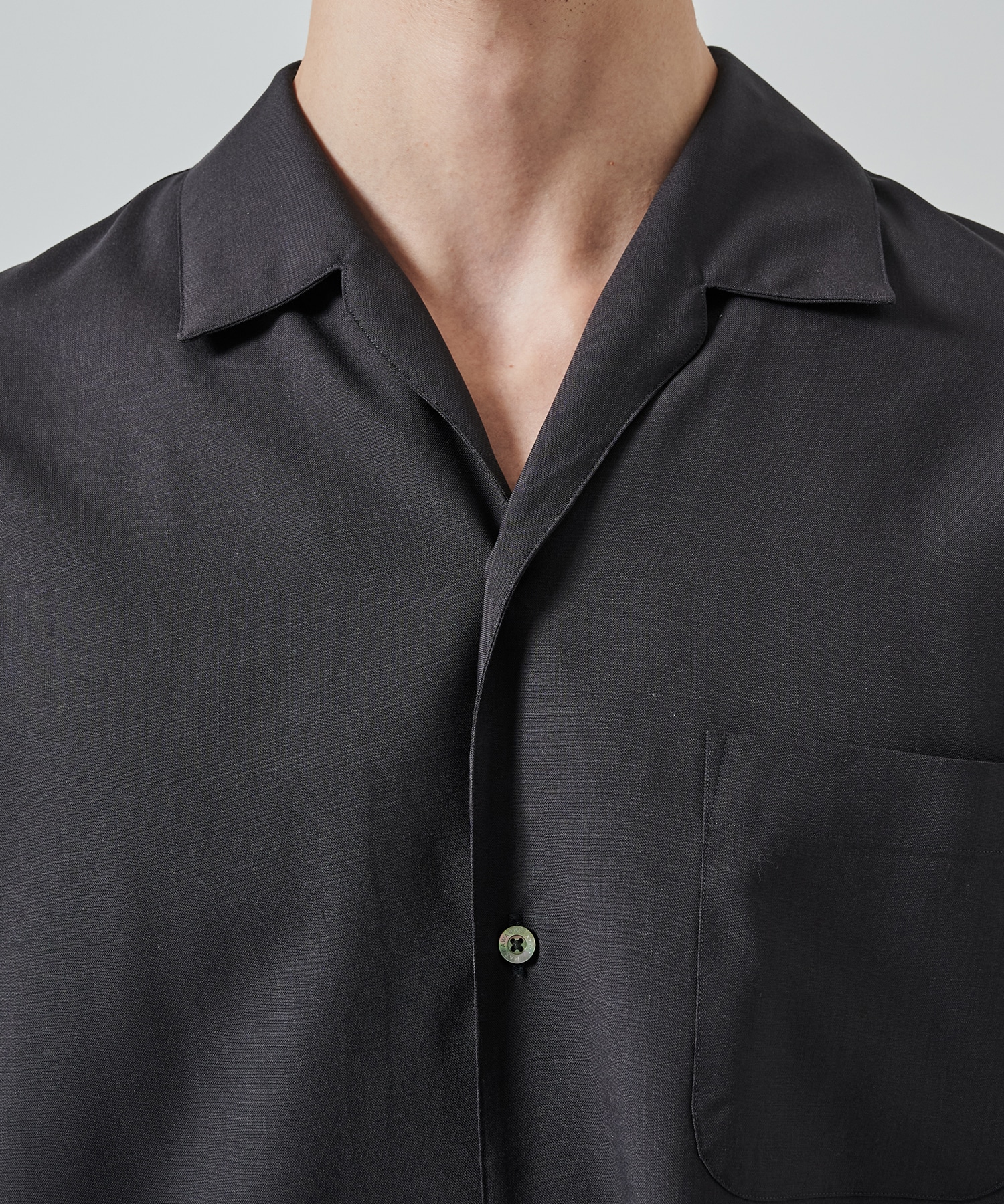 ITALIAN OPEN COLLAR S/S SHIRT MARKAWARE/marka