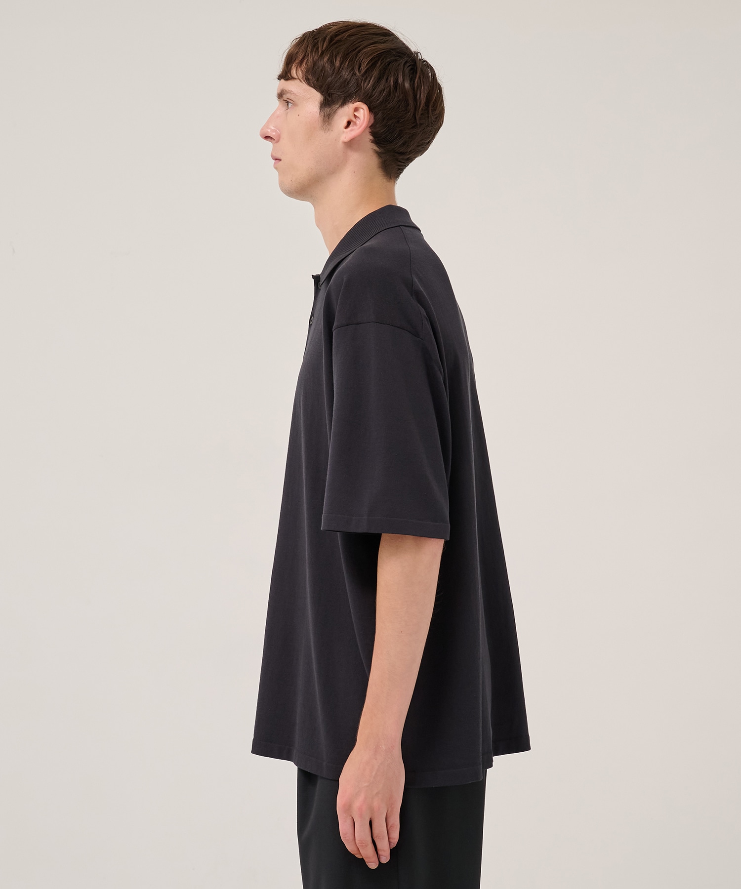 FRESCA KNIT HAIF SLEEVE POLO SWEATER ATON