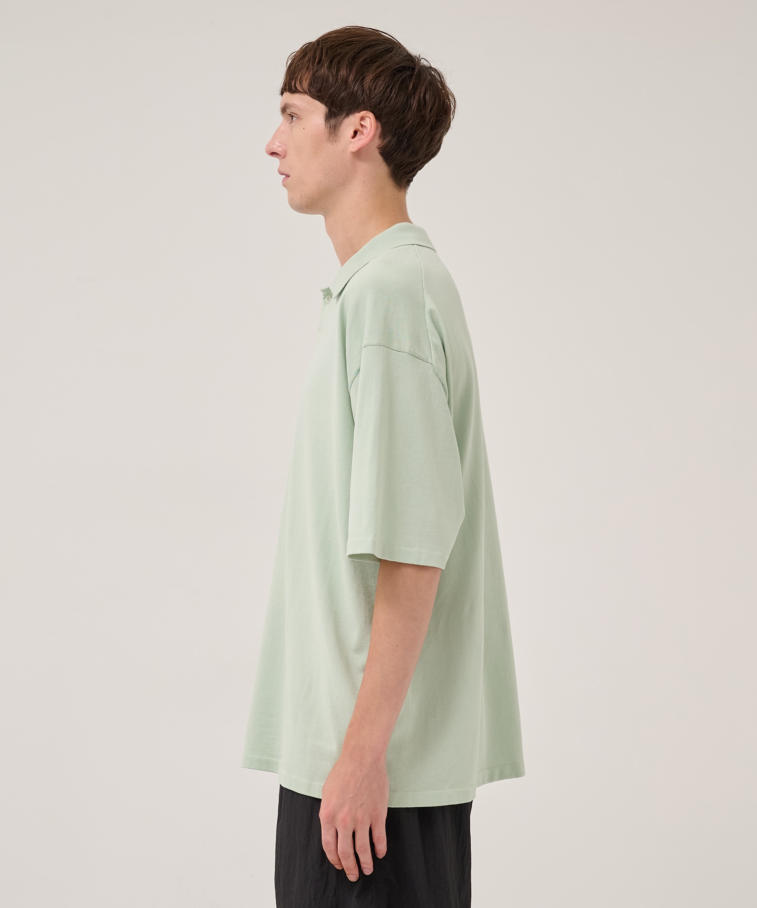 FRESCA KNIT HAIF SLEEVE POLO SWEATER ATON
