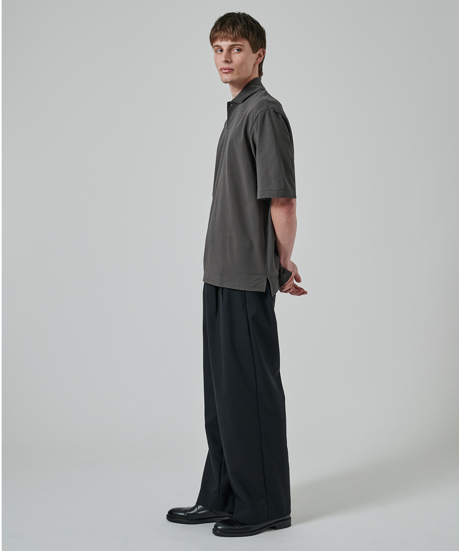 オーガニックコットン強燃ドライカノコ / ワンボタンポロS/S TEE MARKAWARE/marka