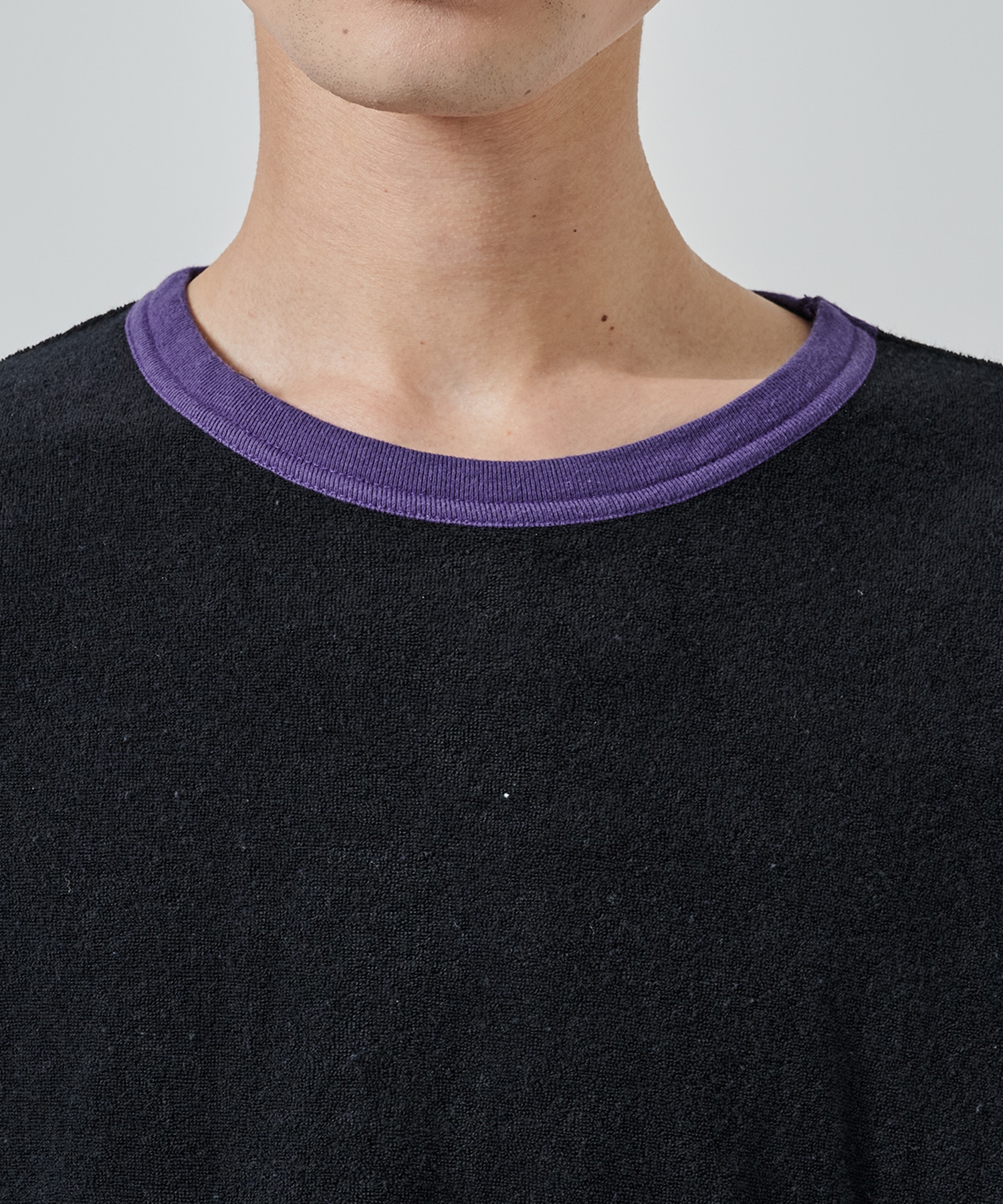 ORGANIC COTTON PILE RINGER PILE TEE MARKAWARE/marka