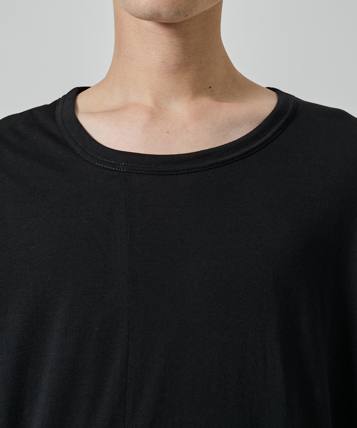 60/1綿裾変形丸首半袖T Yohji Yamamoto