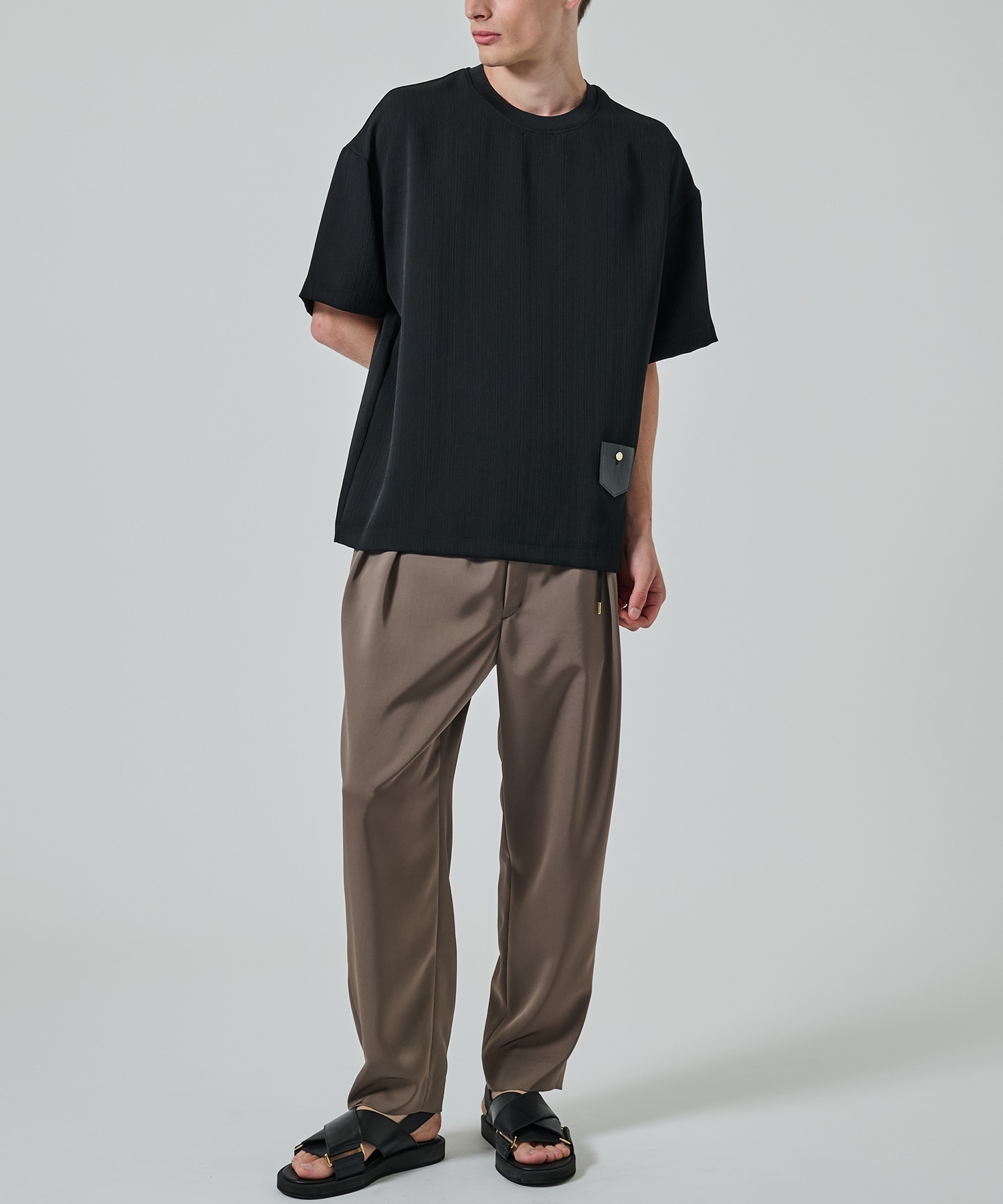 別注 Minimal Pocket S/S PLEATS TEE CULLNI