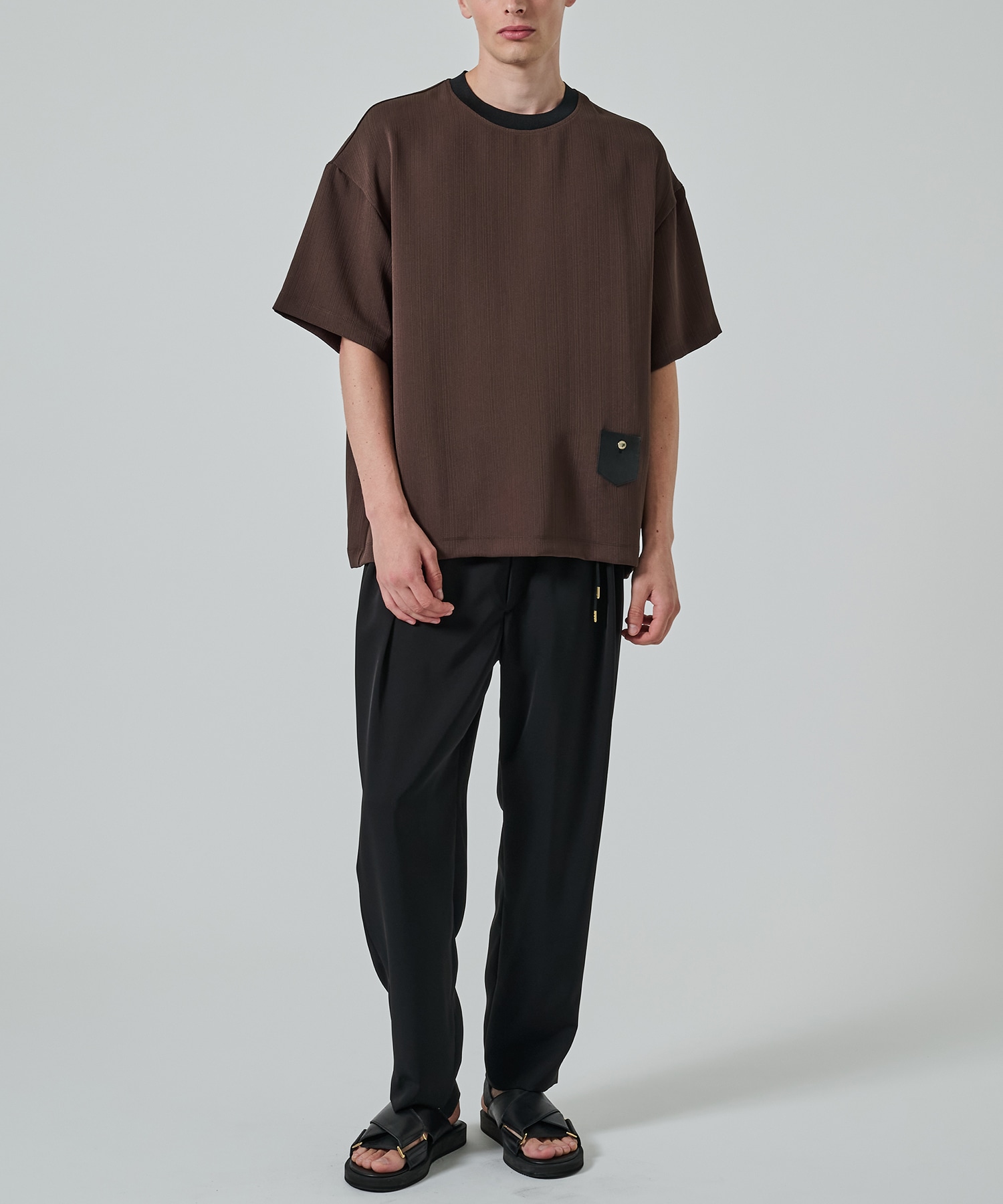 別注 Minimal Pocket S/S PLEATS TEE CULLNI