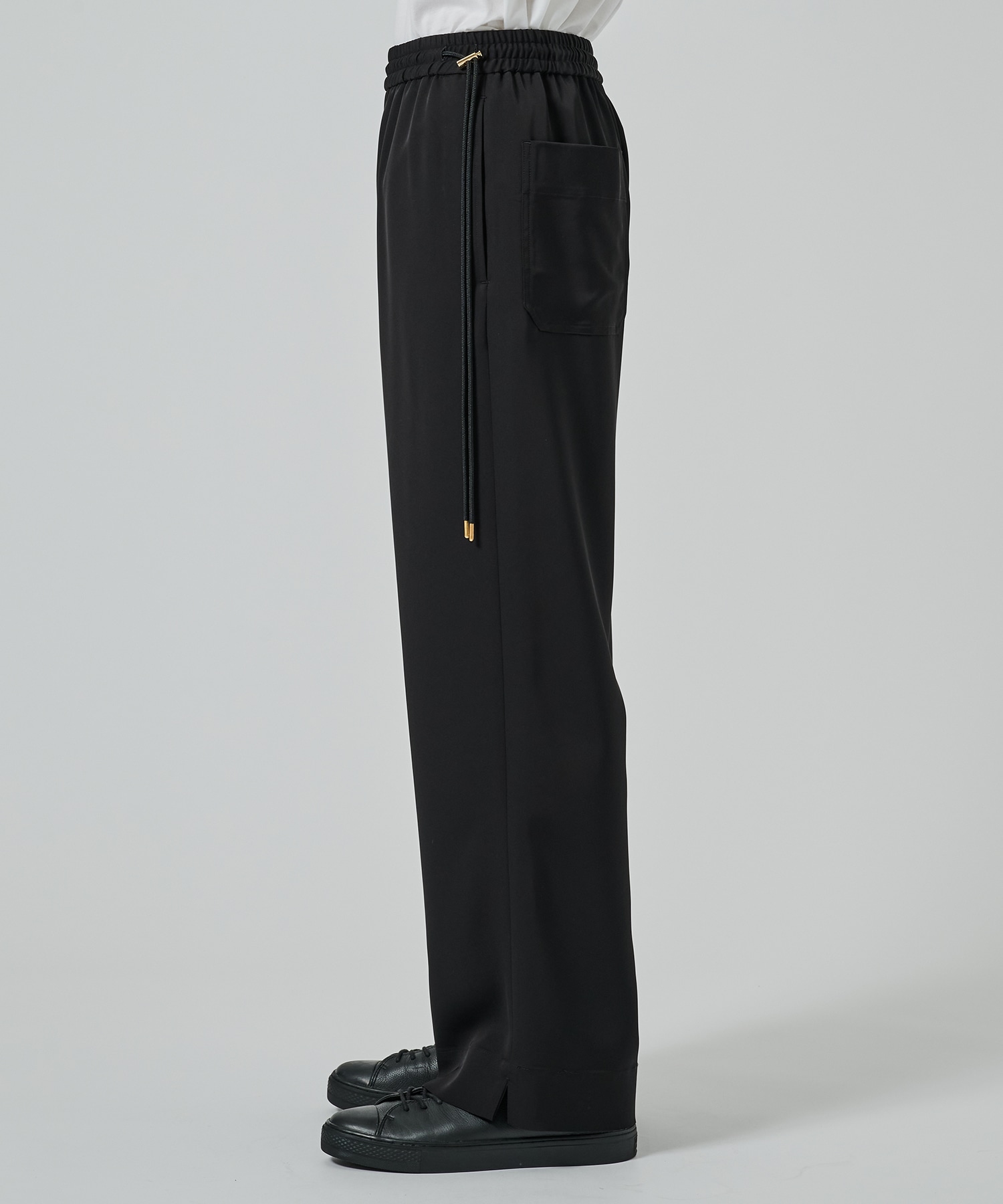 Dry Stretch Twill Side Drawstring Relux Wide Pant CULLNI