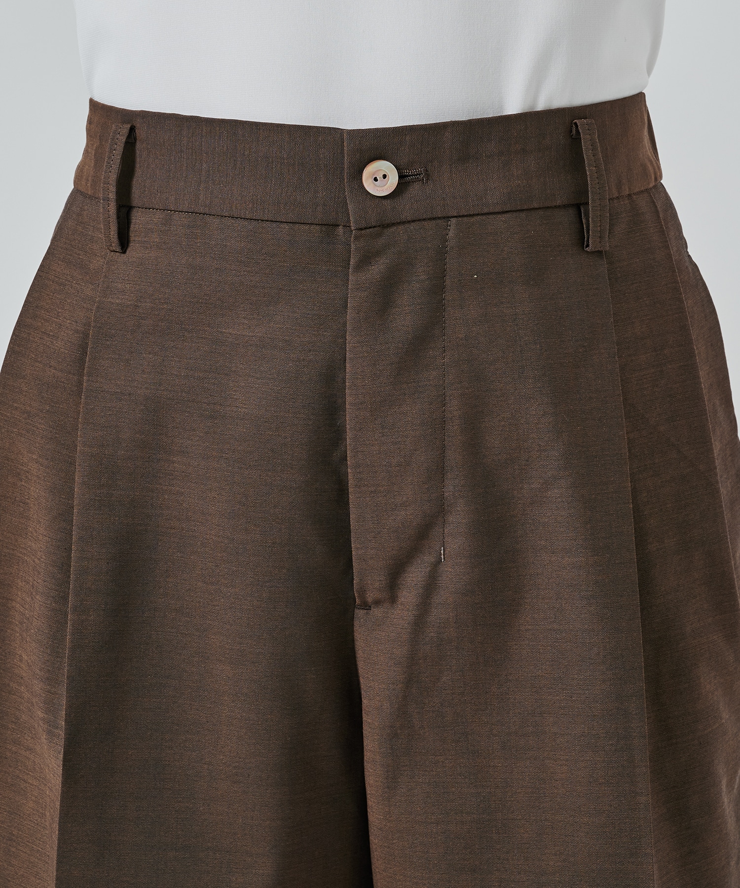 別注 TWO TUCKS WIDE TROUSERS IRENISA