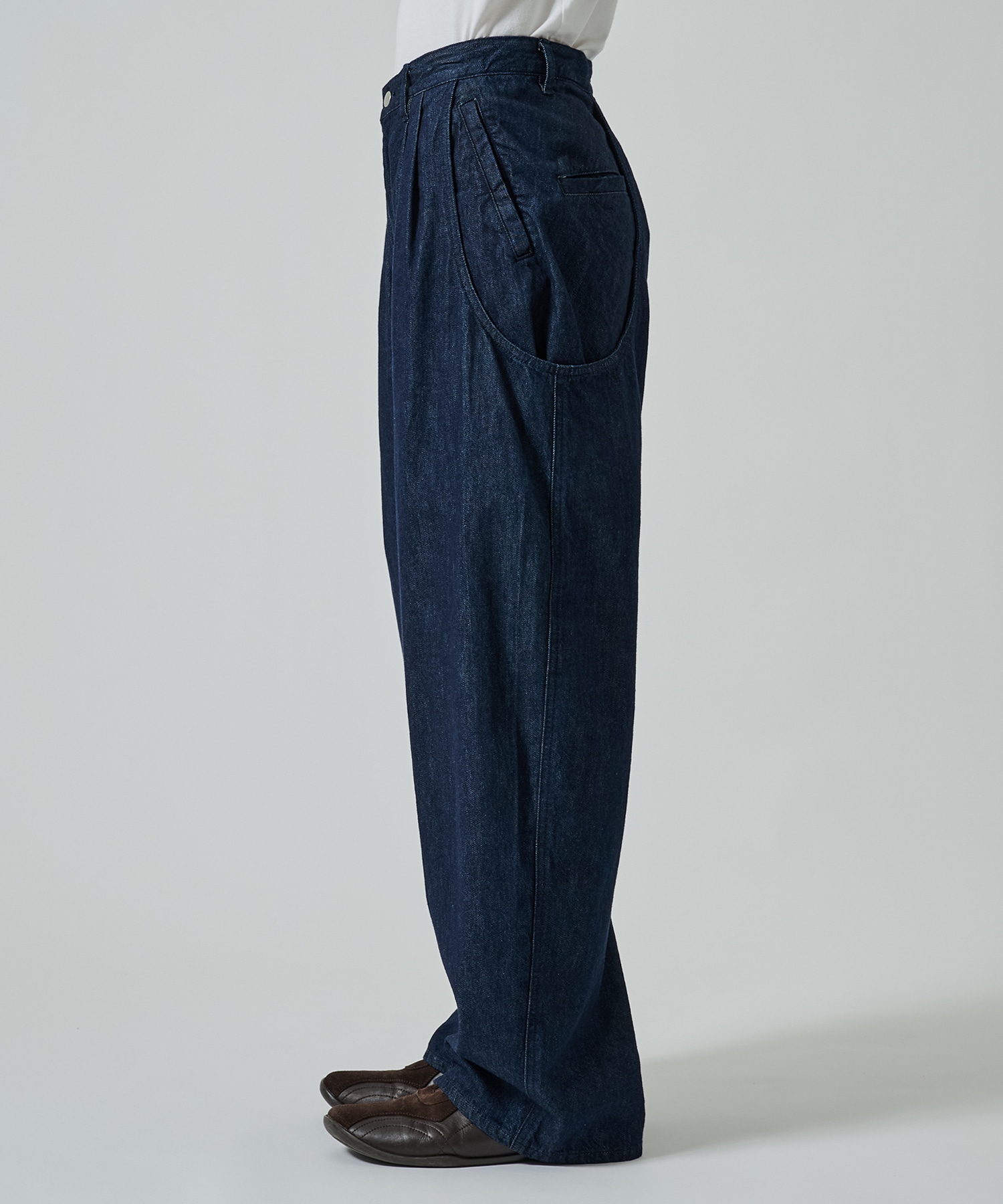 別注 CURVED LEG UTILITY TROUSERS NVRFRGT